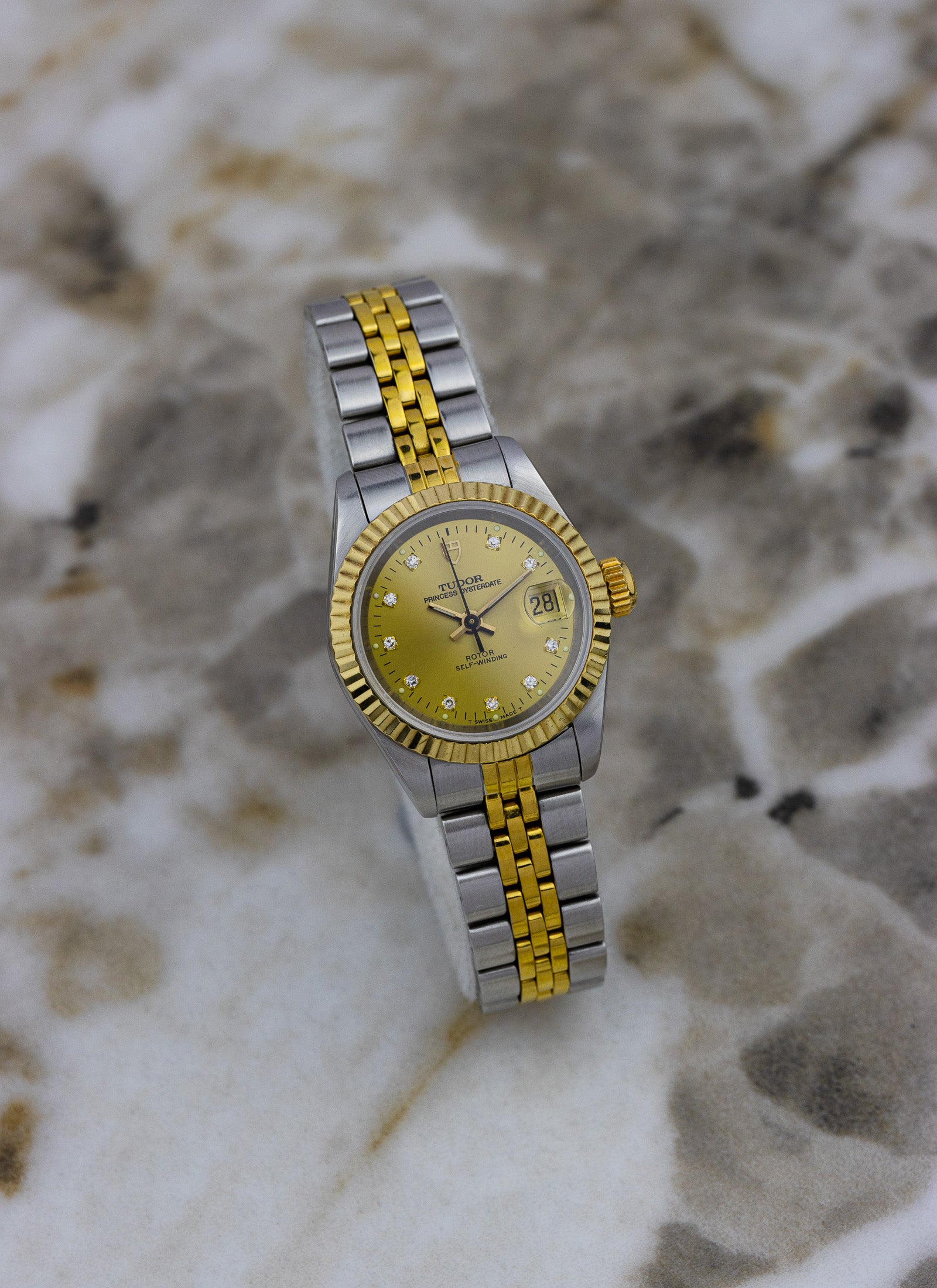 1995 Tudor Princess Oysterdate Diamonds 92413N