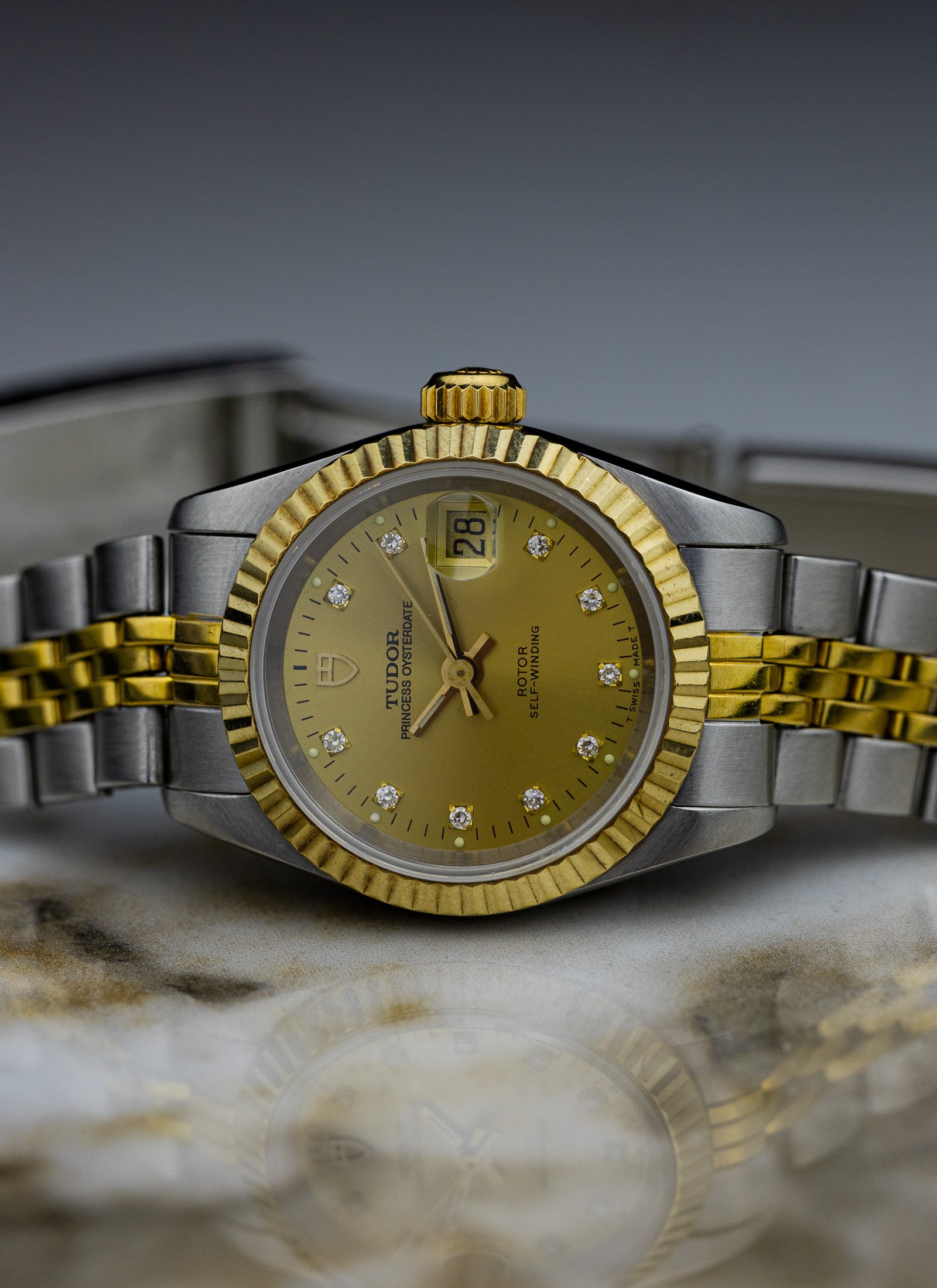 1995 Tudor Princess Oysterdate Diamonds 92413N