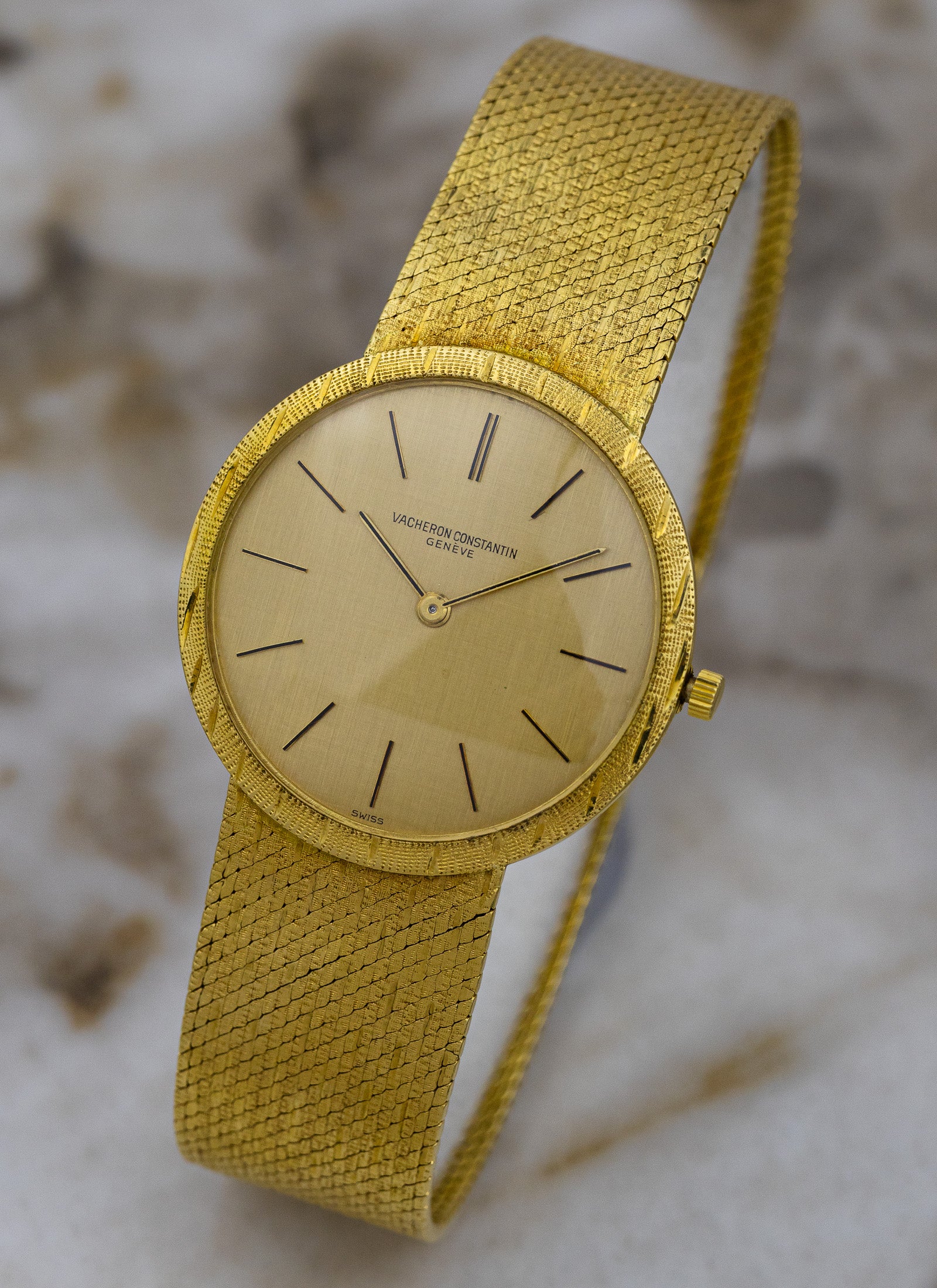 18K Vacheron Constantin Patrimony Linen Dial 6352