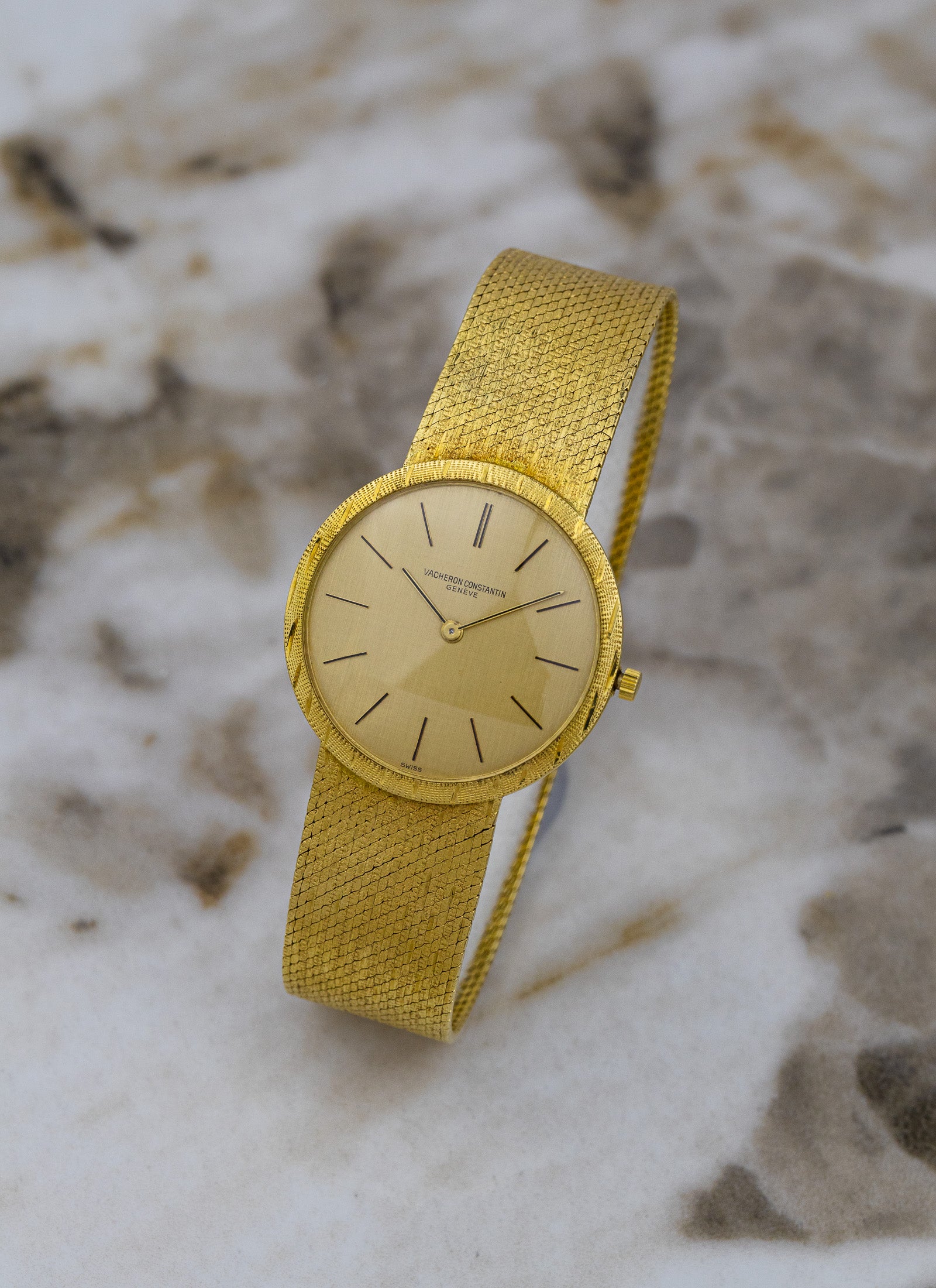18K Vacheron Constantin Patrimony Linen Dial 6352