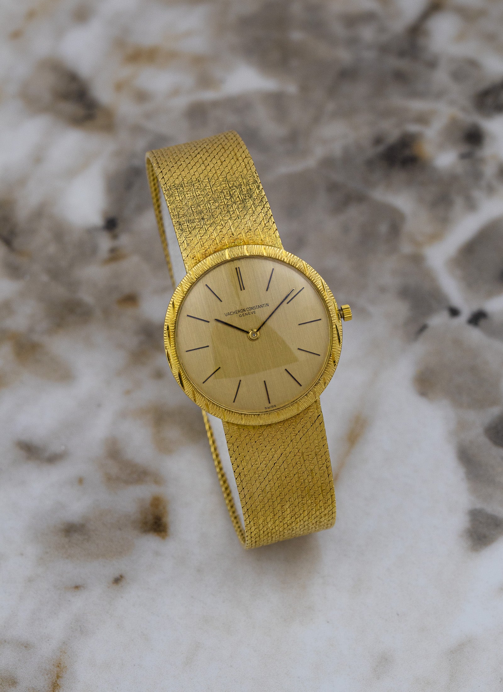 18K Vacheron Constantin Patrimony Linen Dial 6352
