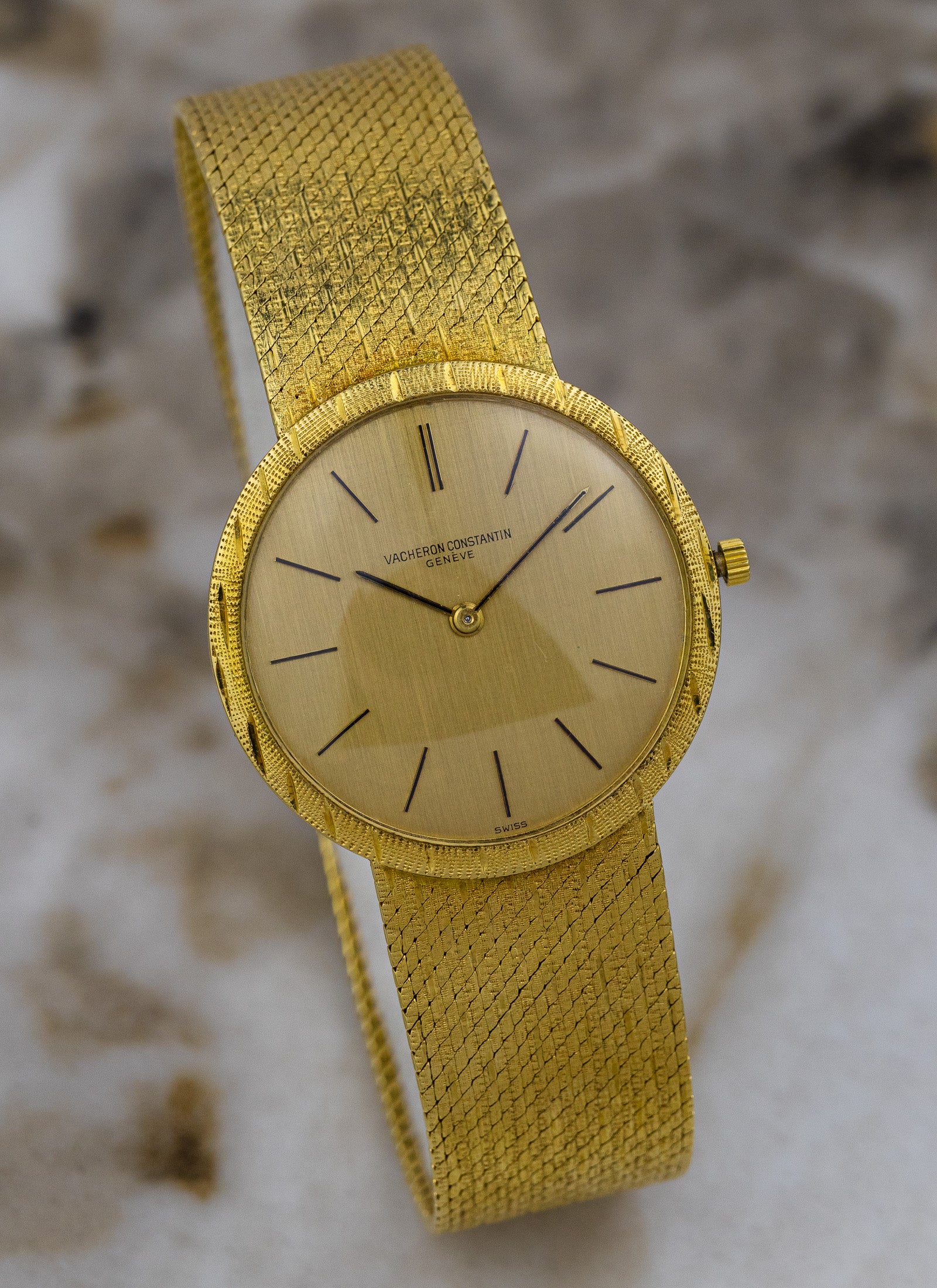 18K Vacheron Constantin Patrimony Linen Dial 6352