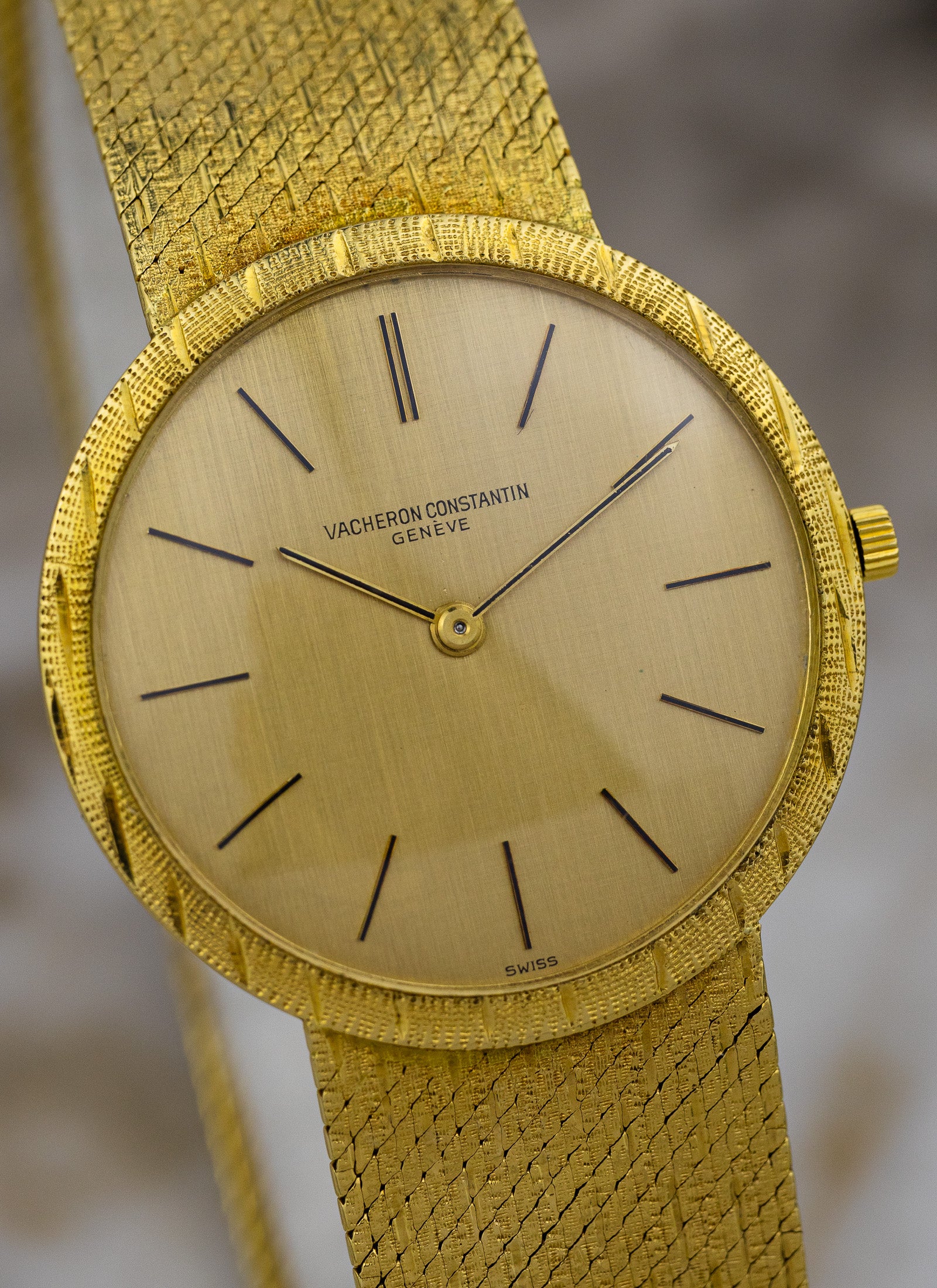 18K Vacheron Constantin Patrimony Linen Dial 6352