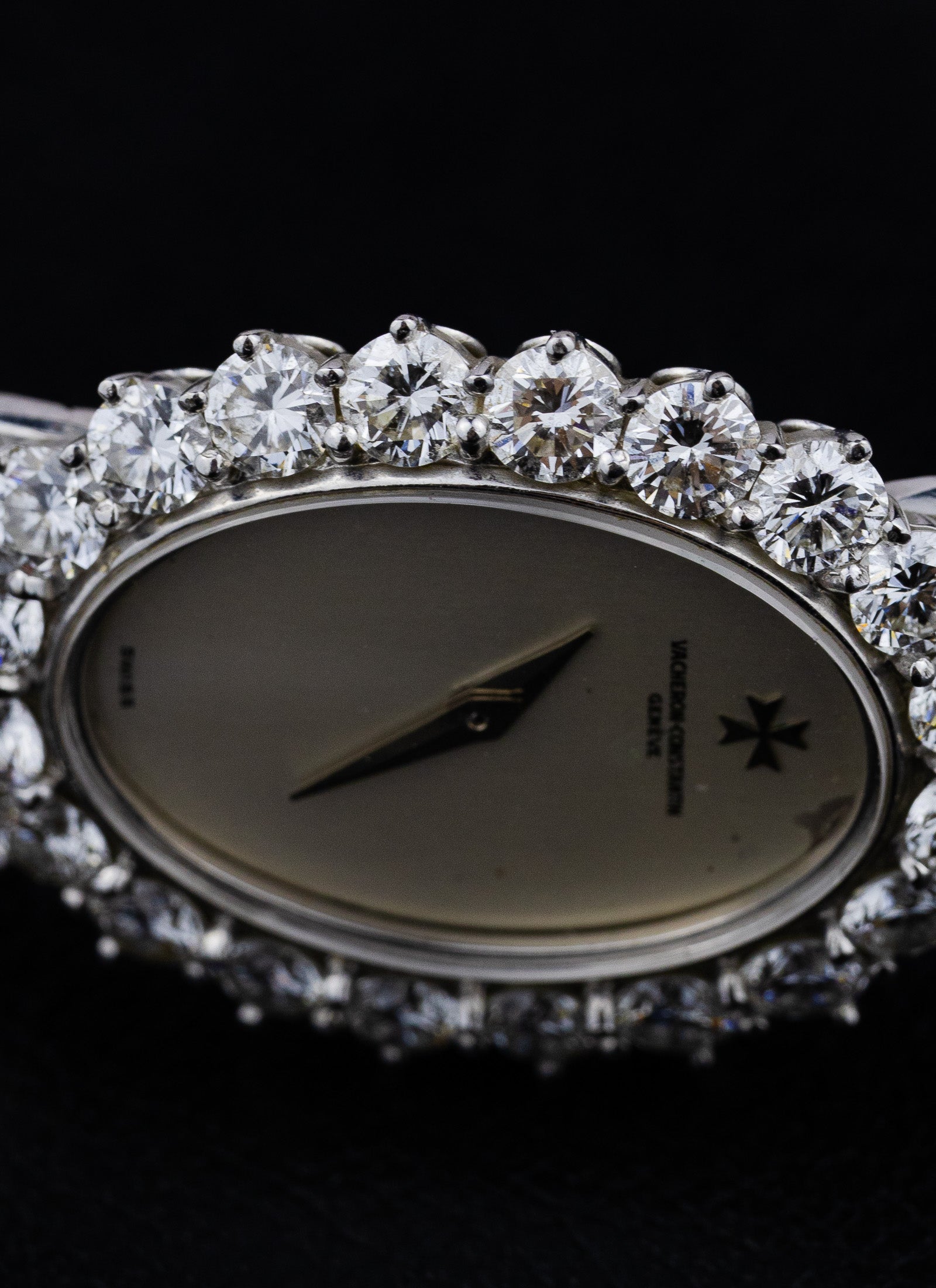 1977 18K WG Vacheron Constantin 18702 Big Diamond Bezel Full Set