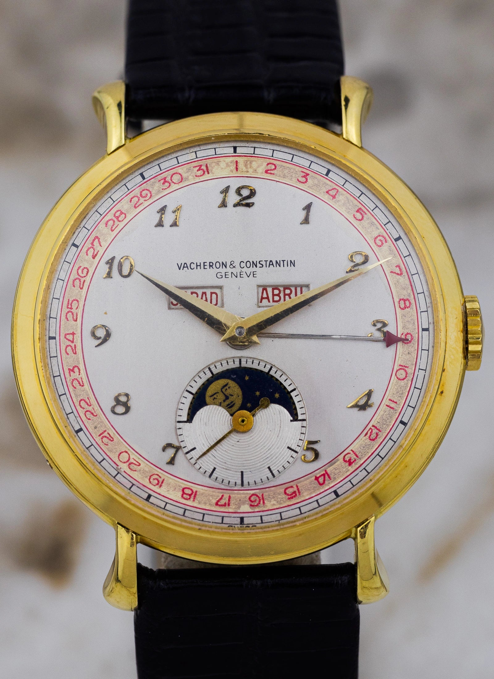1971 18K Vacheron Constantin Triple Calendar Moonphase 7729 cal. 7-1430