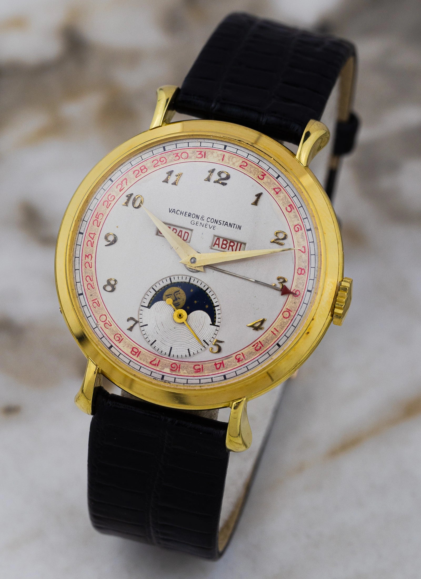 1971 18K Vacheron Constantin Triple Calendar Moonphase 7729 cal. 7-1430