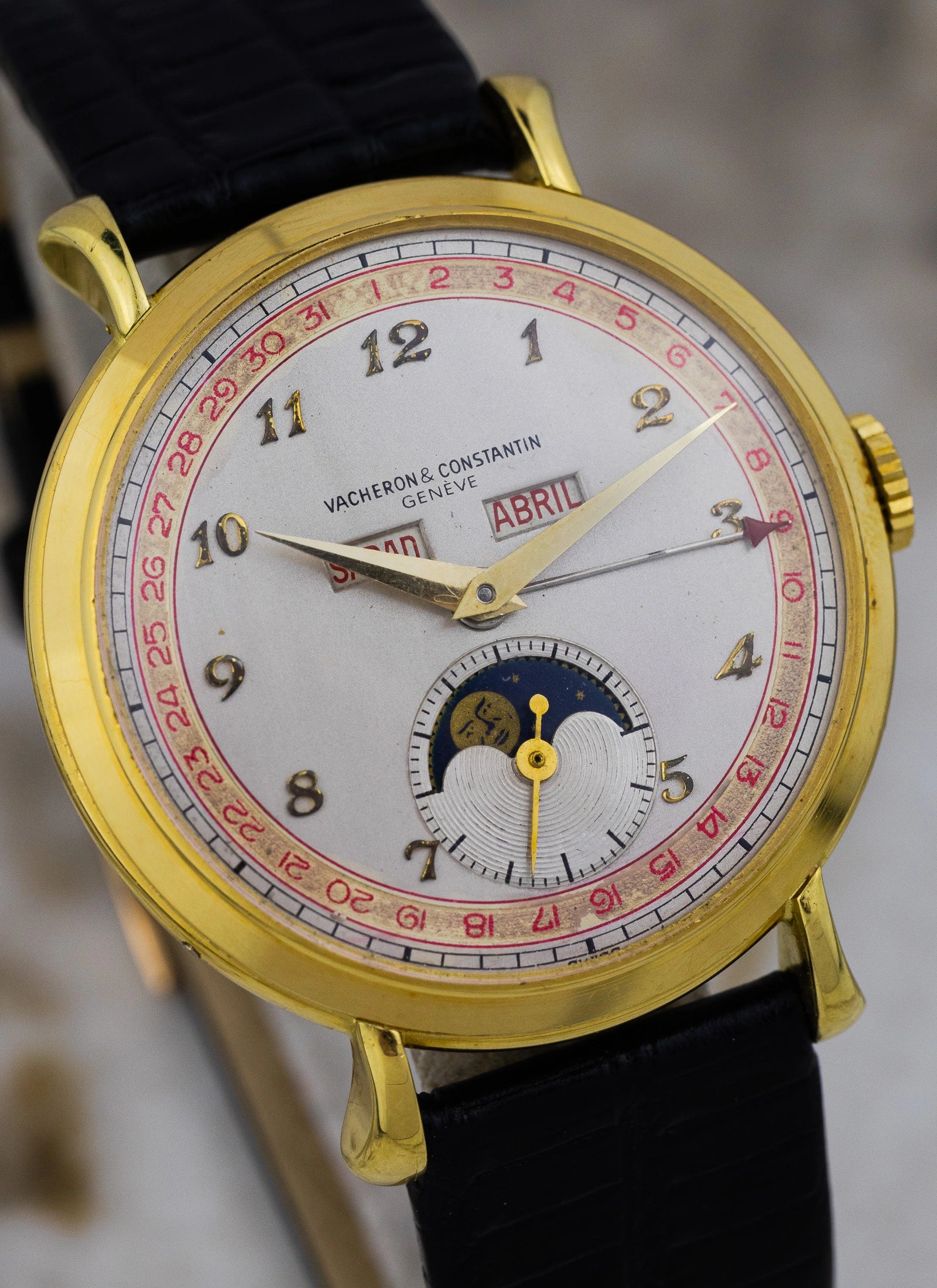 1971 18K Vacheron Constantin Triple Calendar Moonphase 7729 cal. 7-1430