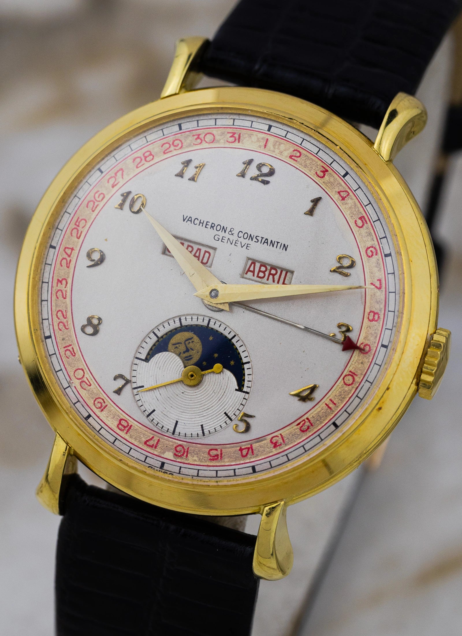 1971 18K Vacheron Constantin Triple Calendar Moonphase 7729 cal. 7-1430