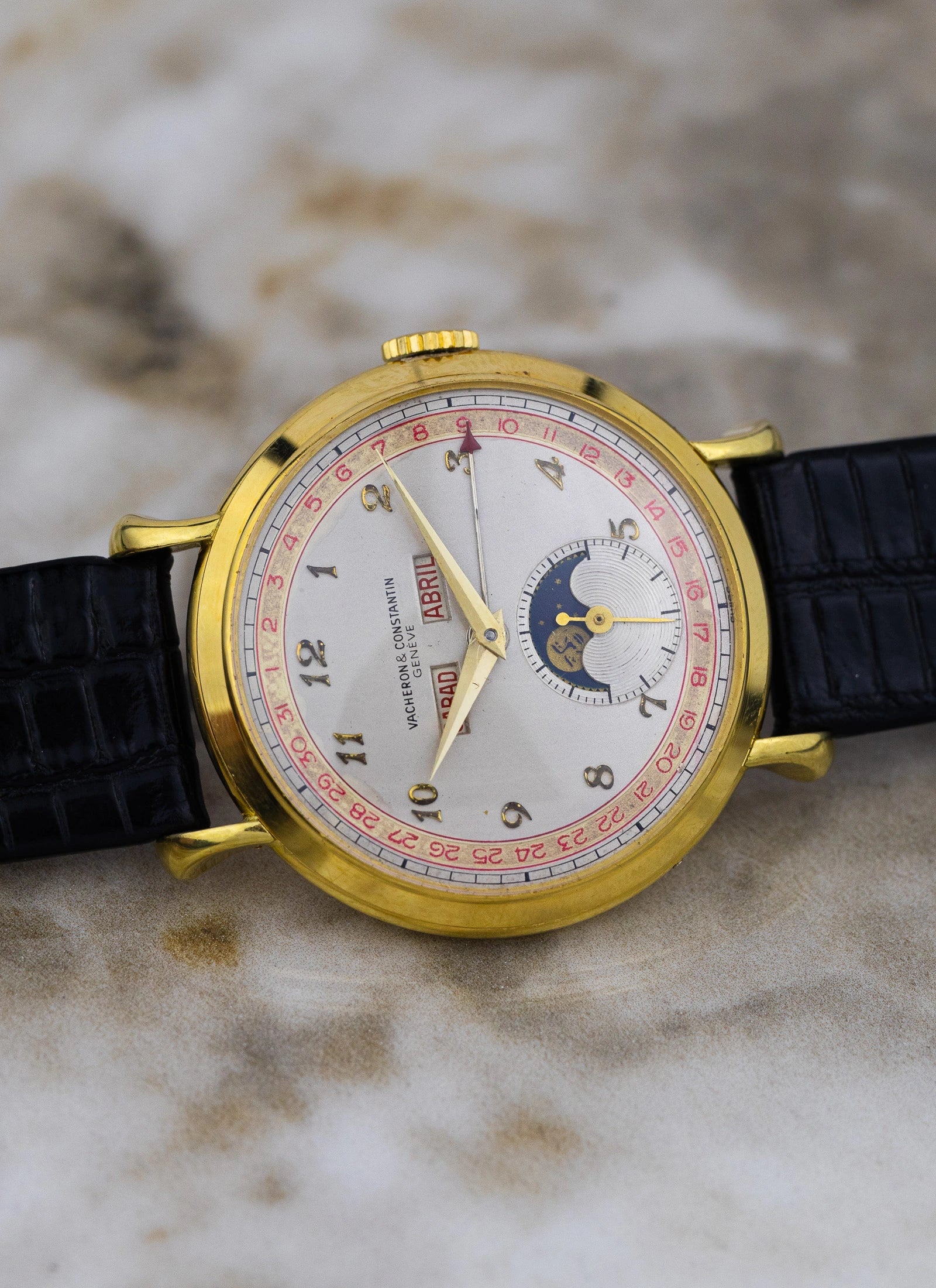 1971 18K Vacheron Constantin Triple Calendar Moonphase 7729 cal. 7-1430