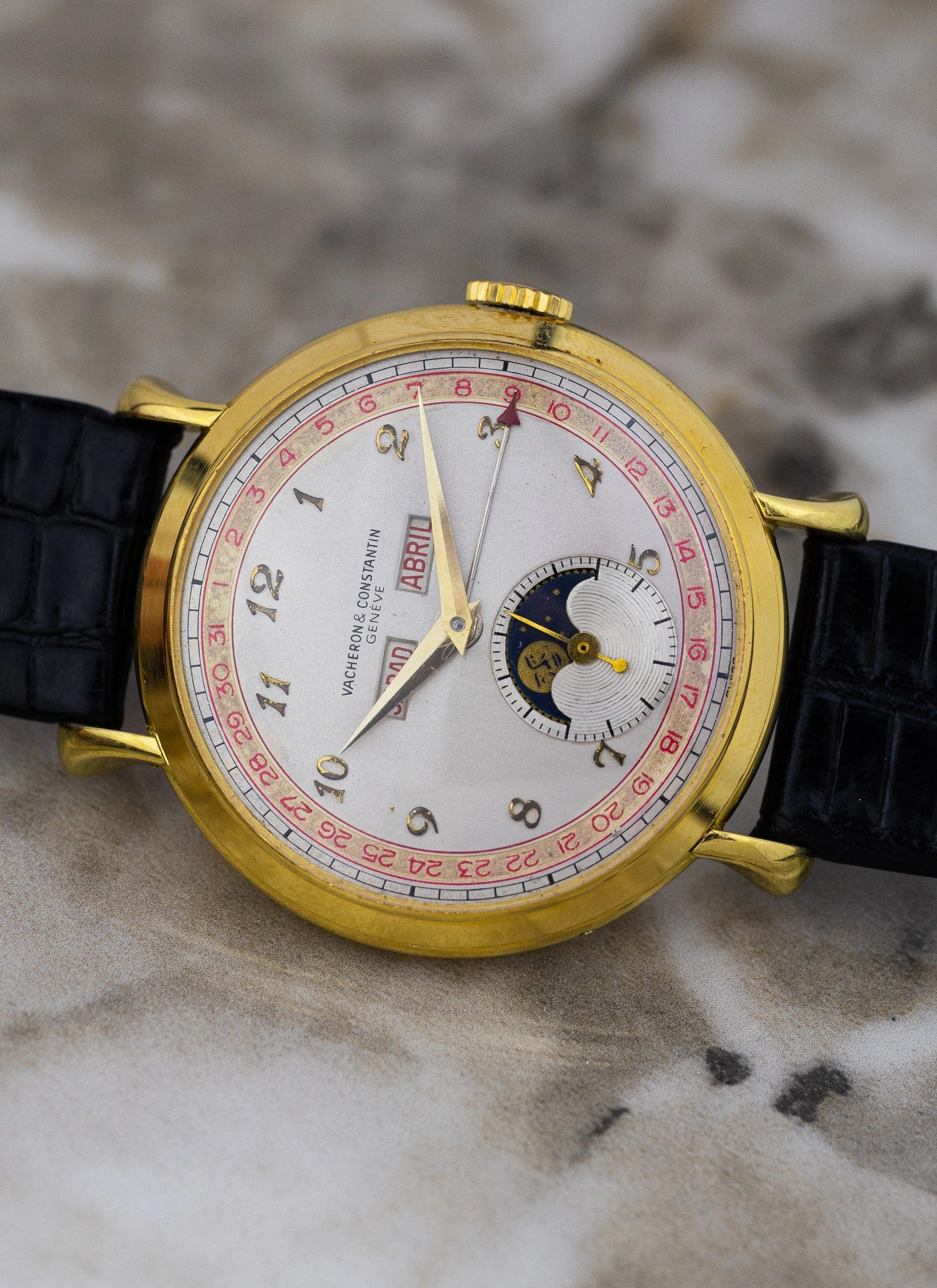 1971 18K Vacheron Constantin Triple Calendar Moonphase 7729 cal. 7-1430