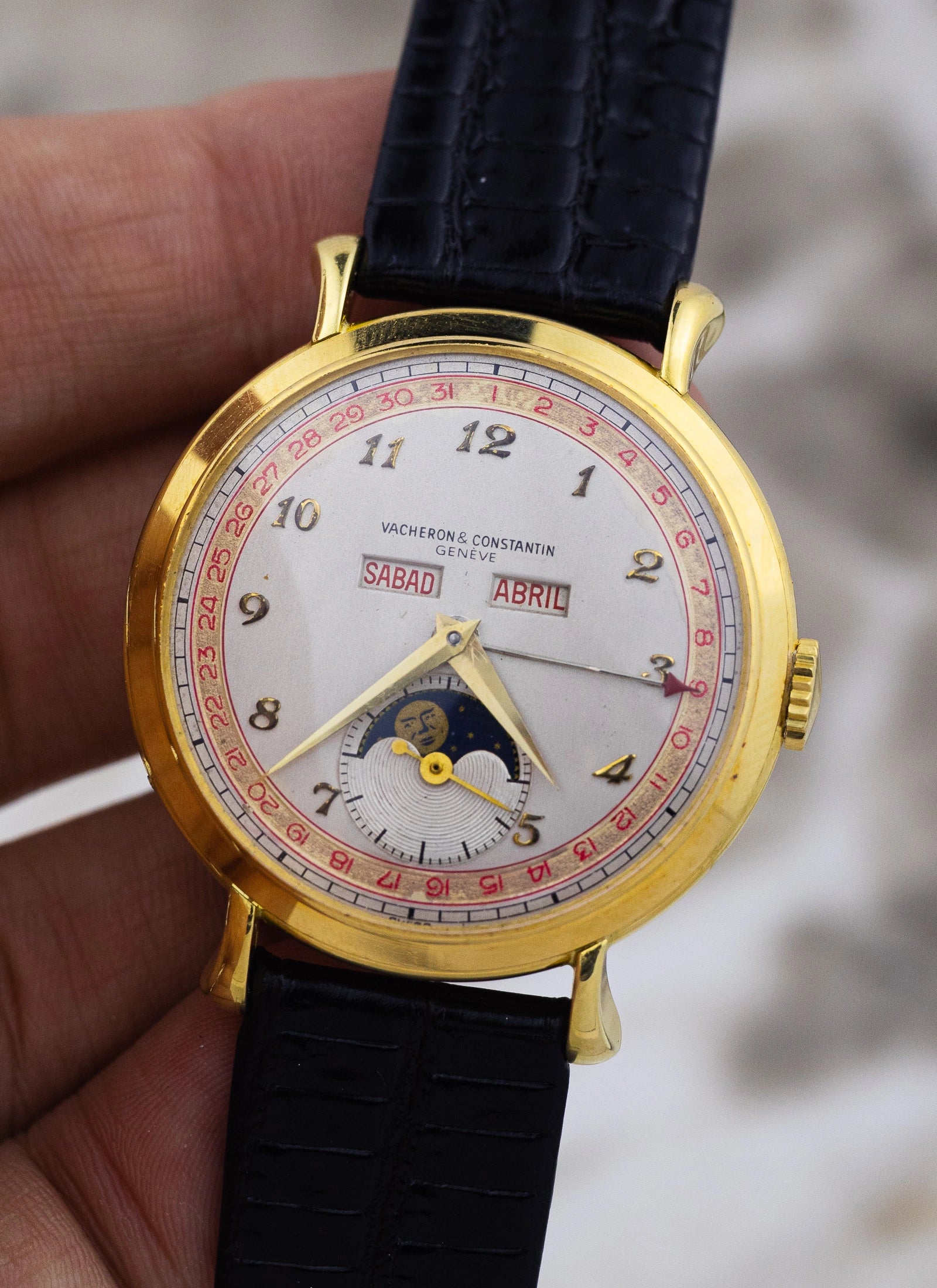 1971 18K Vacheron Constantin Triple Calendar Moonphase 7729 cal. 7-1430