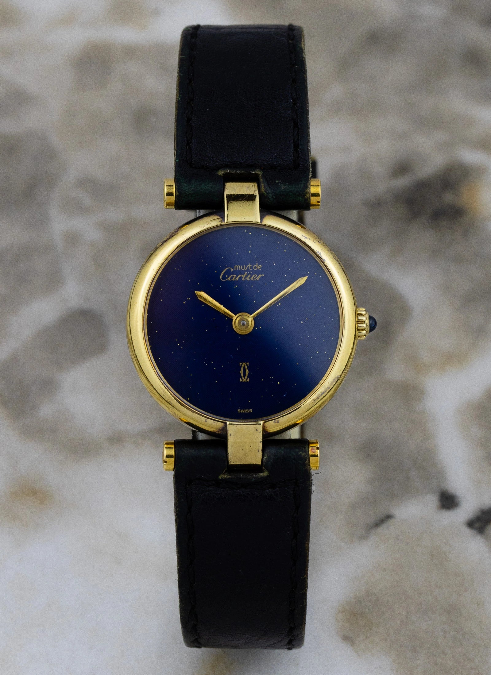 1990s Cartier Vendome Lapis Dial 590004