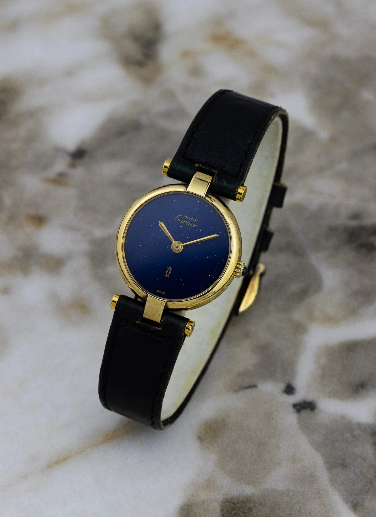 1990s Cartier Vendome Lapis Dial 590004