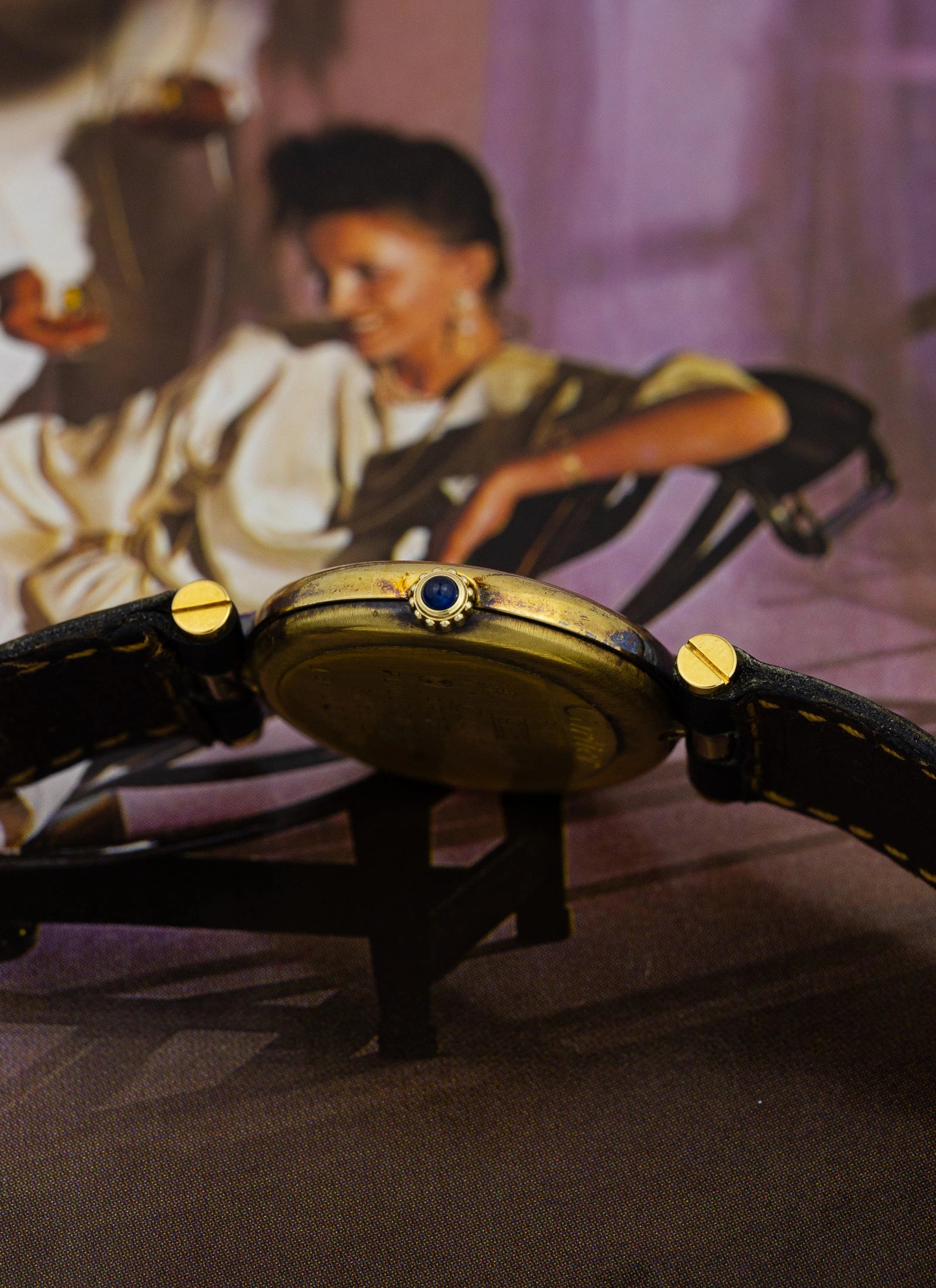 1990s Cartier Vendome Lapis Dial 590004