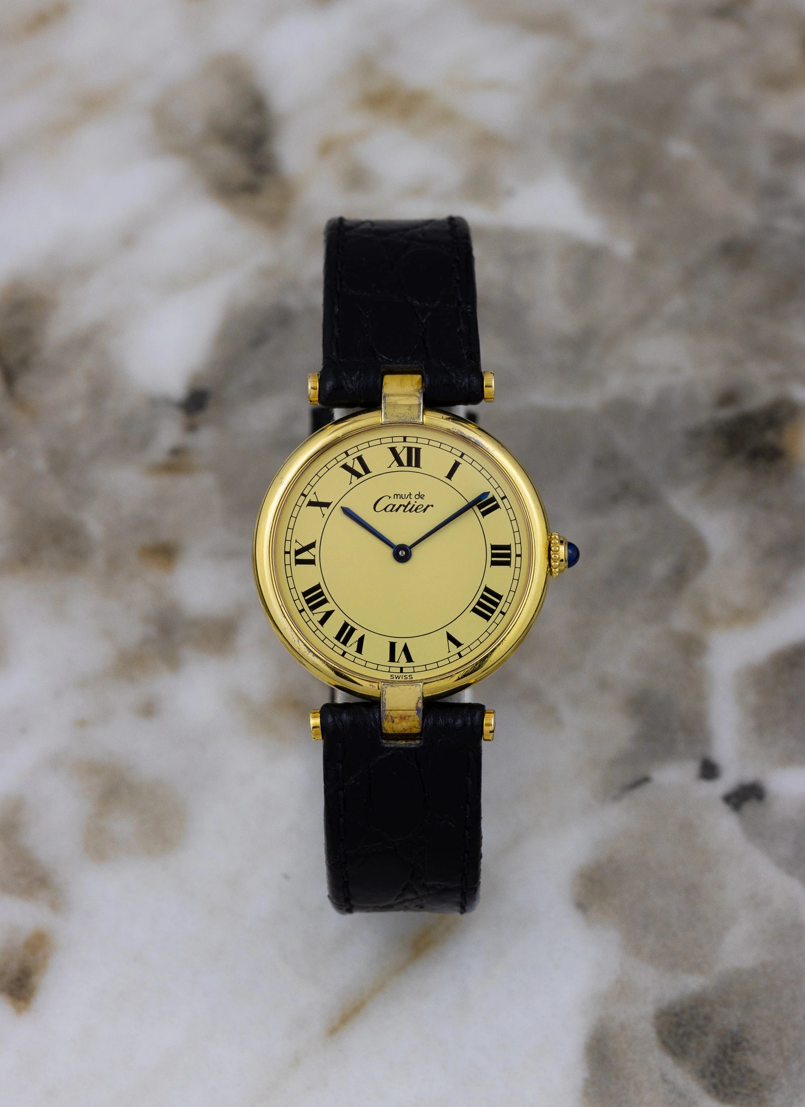 1990s Cartier Vendome Must Roman Dial