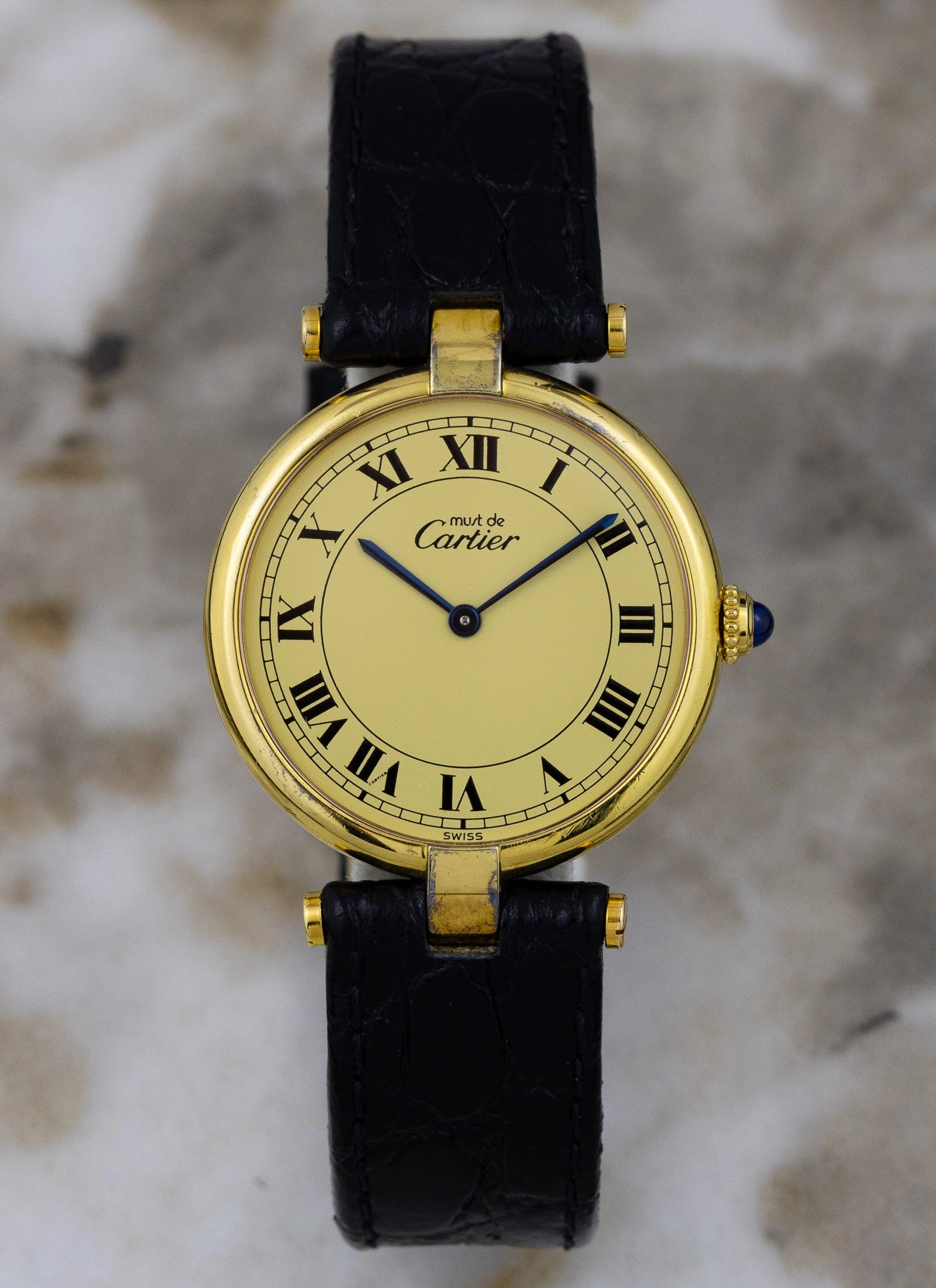 1990s Cartier Vendome Must Roman Dial