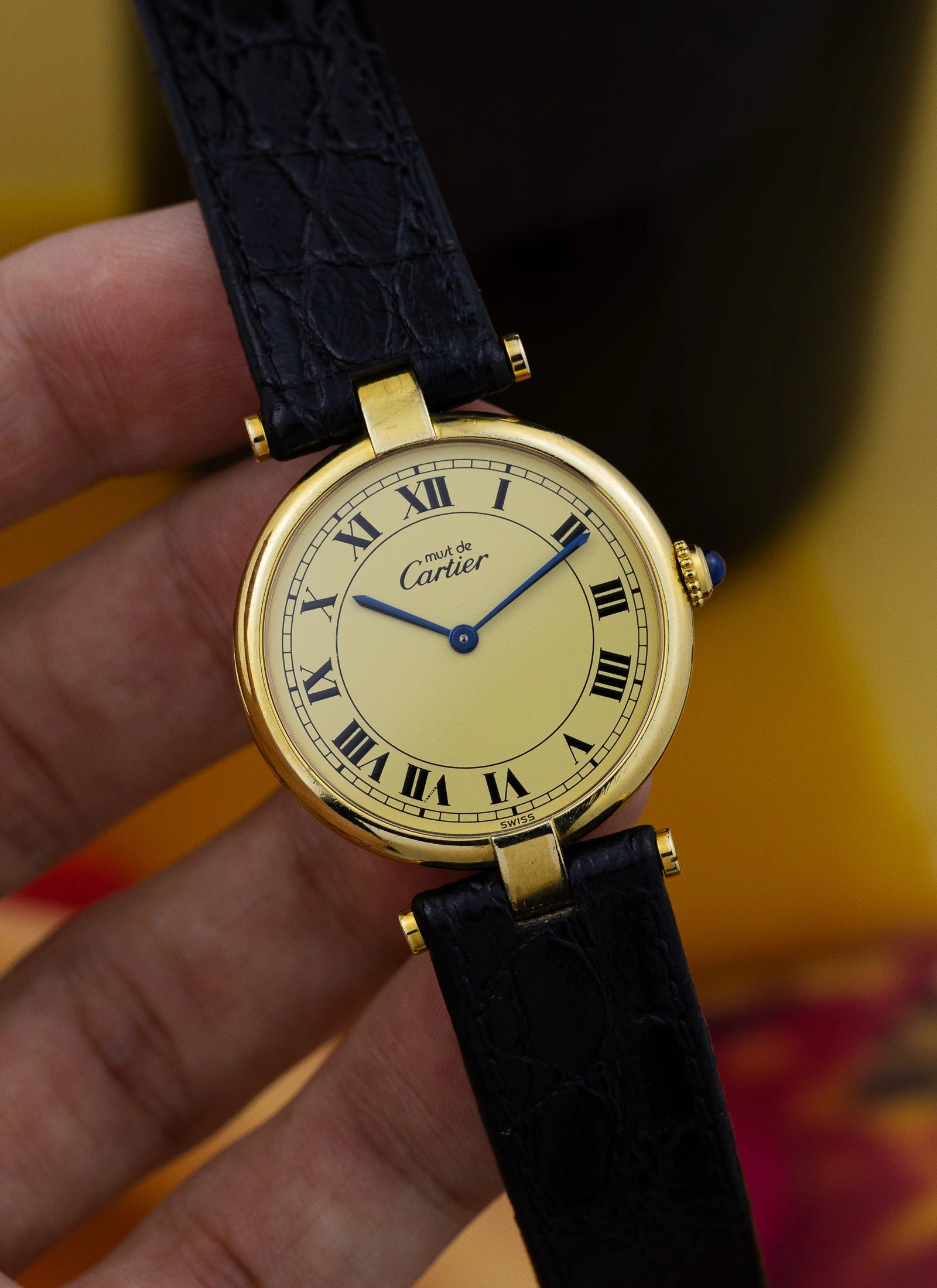 1990s Cartier Vendome Must Roman Dial