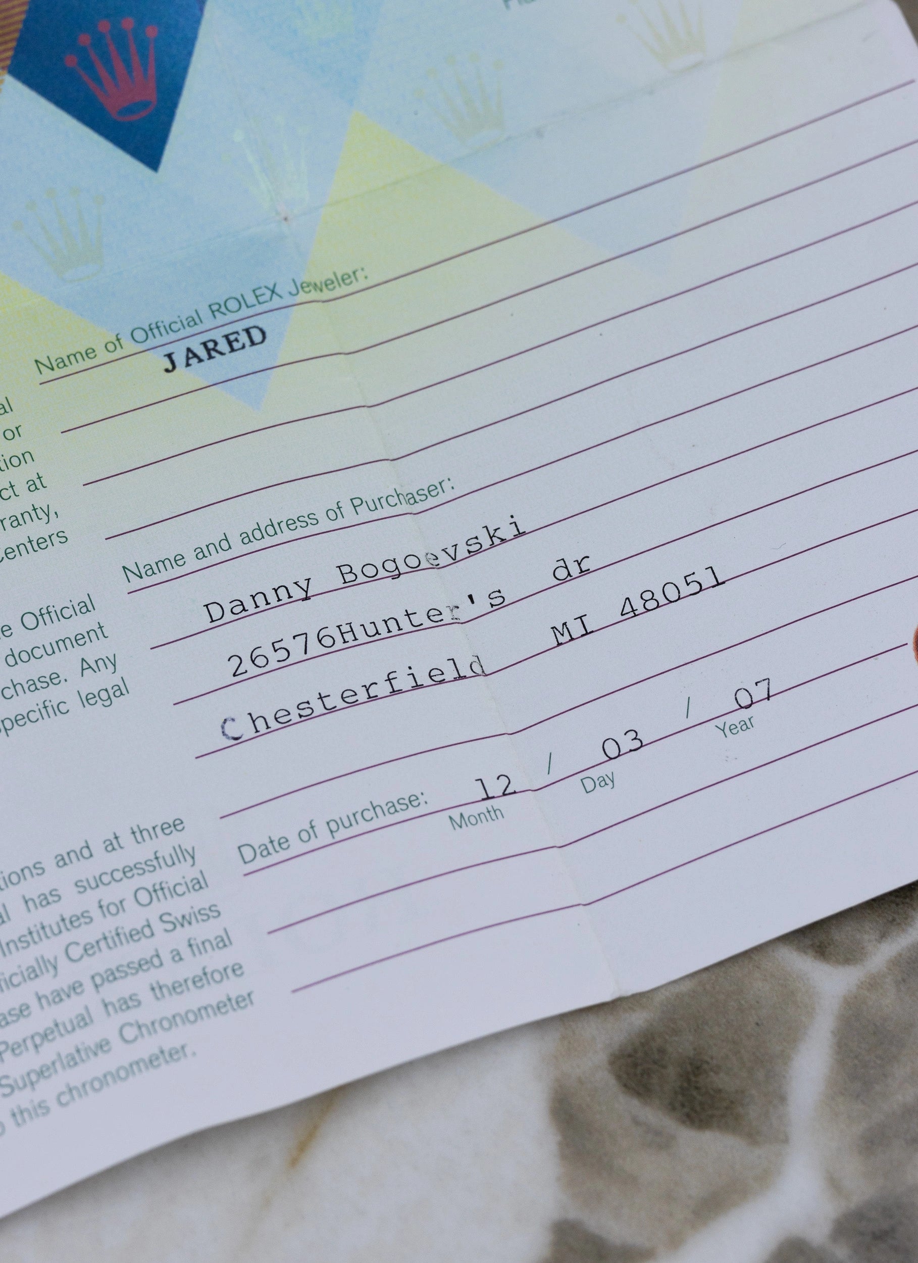 2007 Rolex Datejust White Roman Dial 16234 Full Set