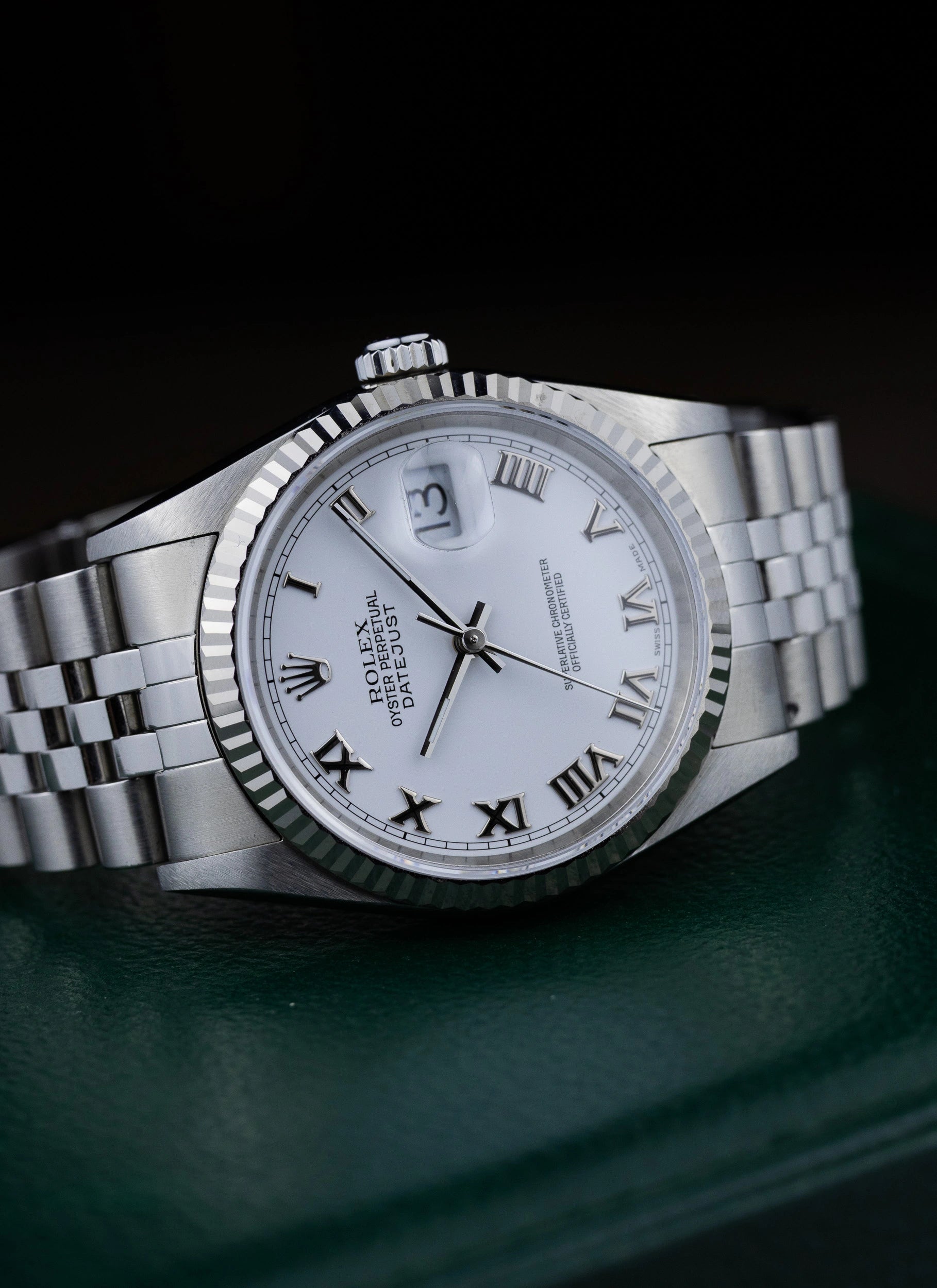 2007 Rolex Datejust White Roman Dial 16234 Full Set