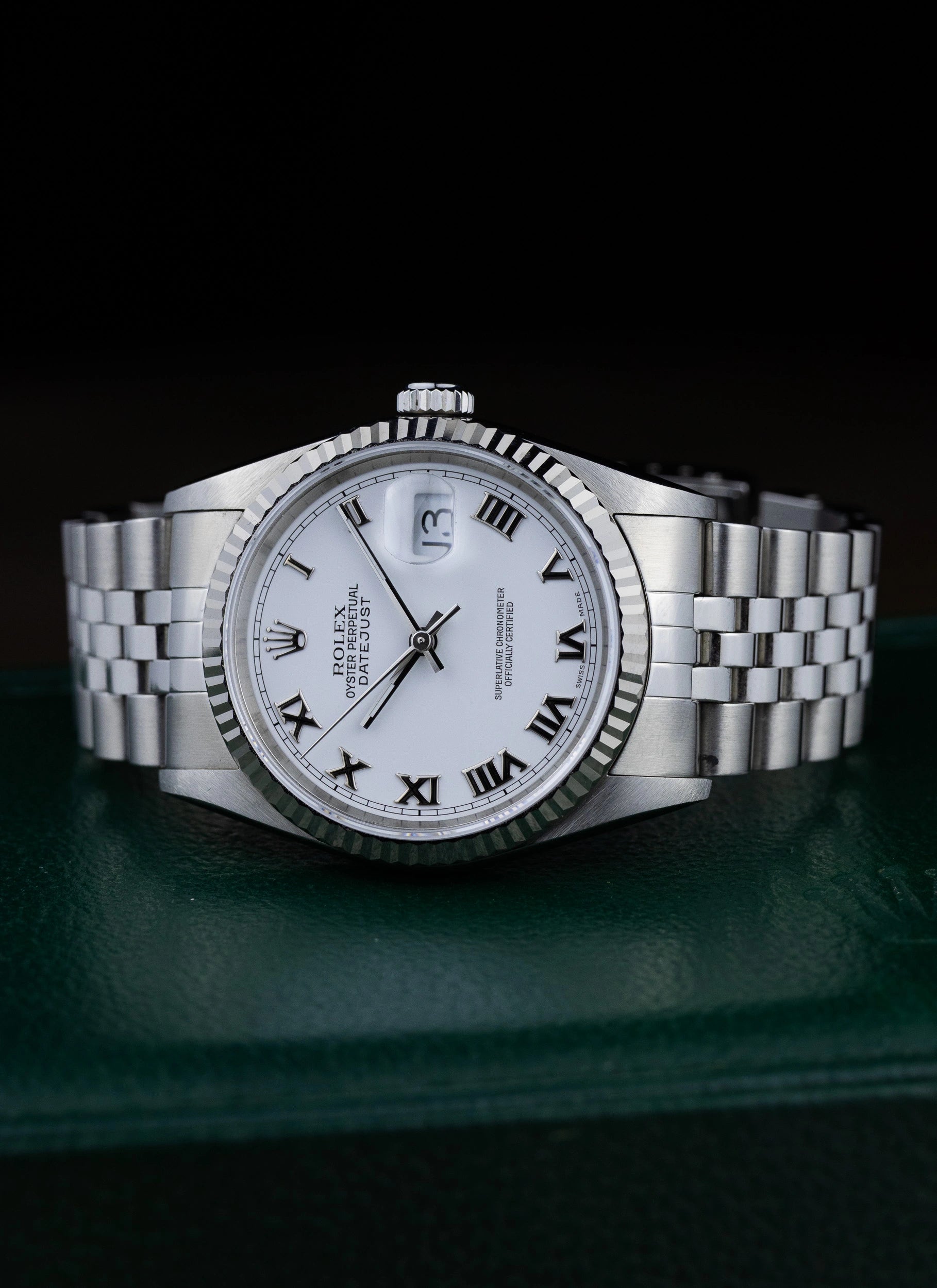2007 Rolex Datejust White Roman Dial 16234 Full Set
