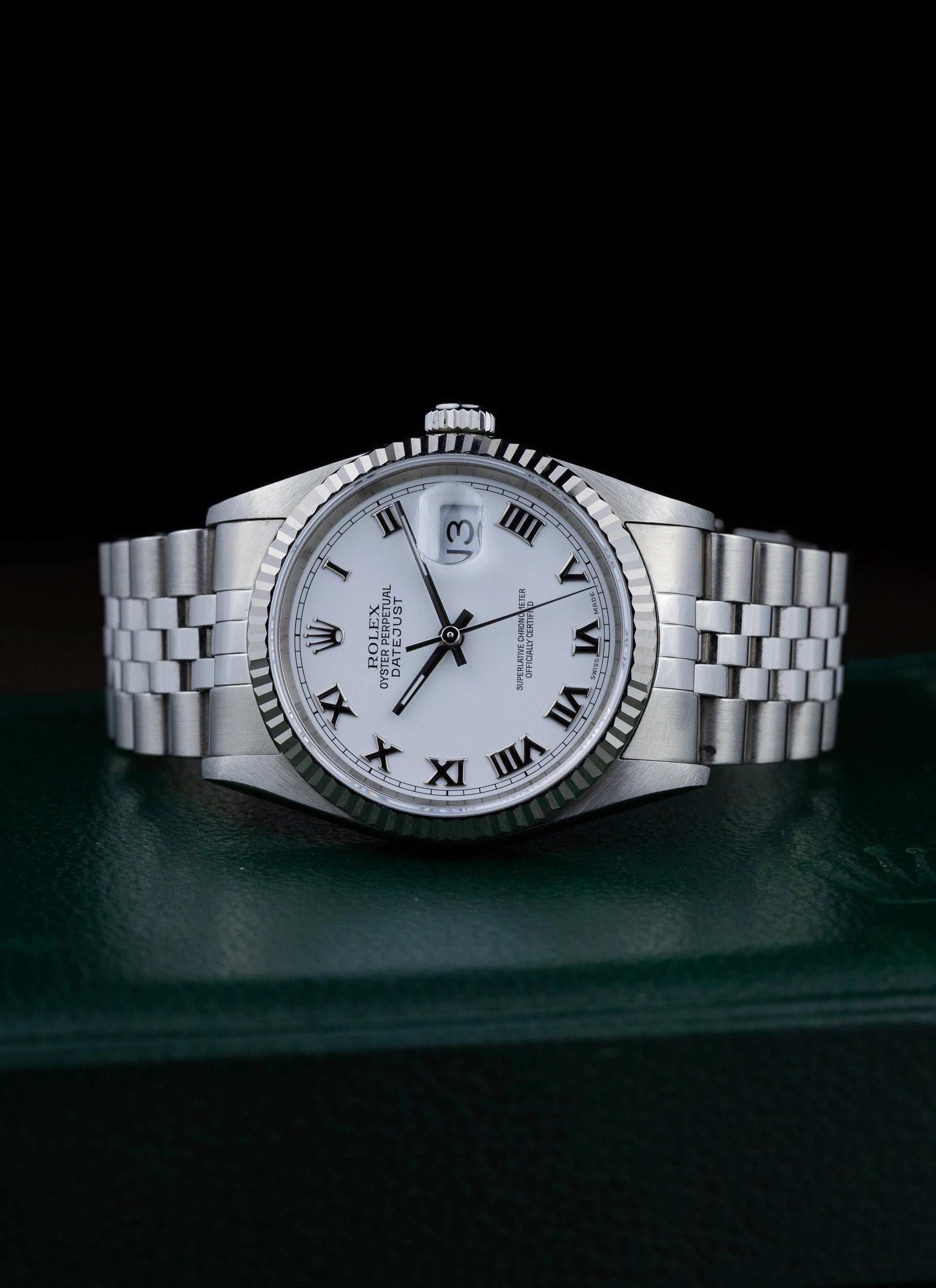 2007 Rolex Datejust White Roman Dial 16234 Full Set