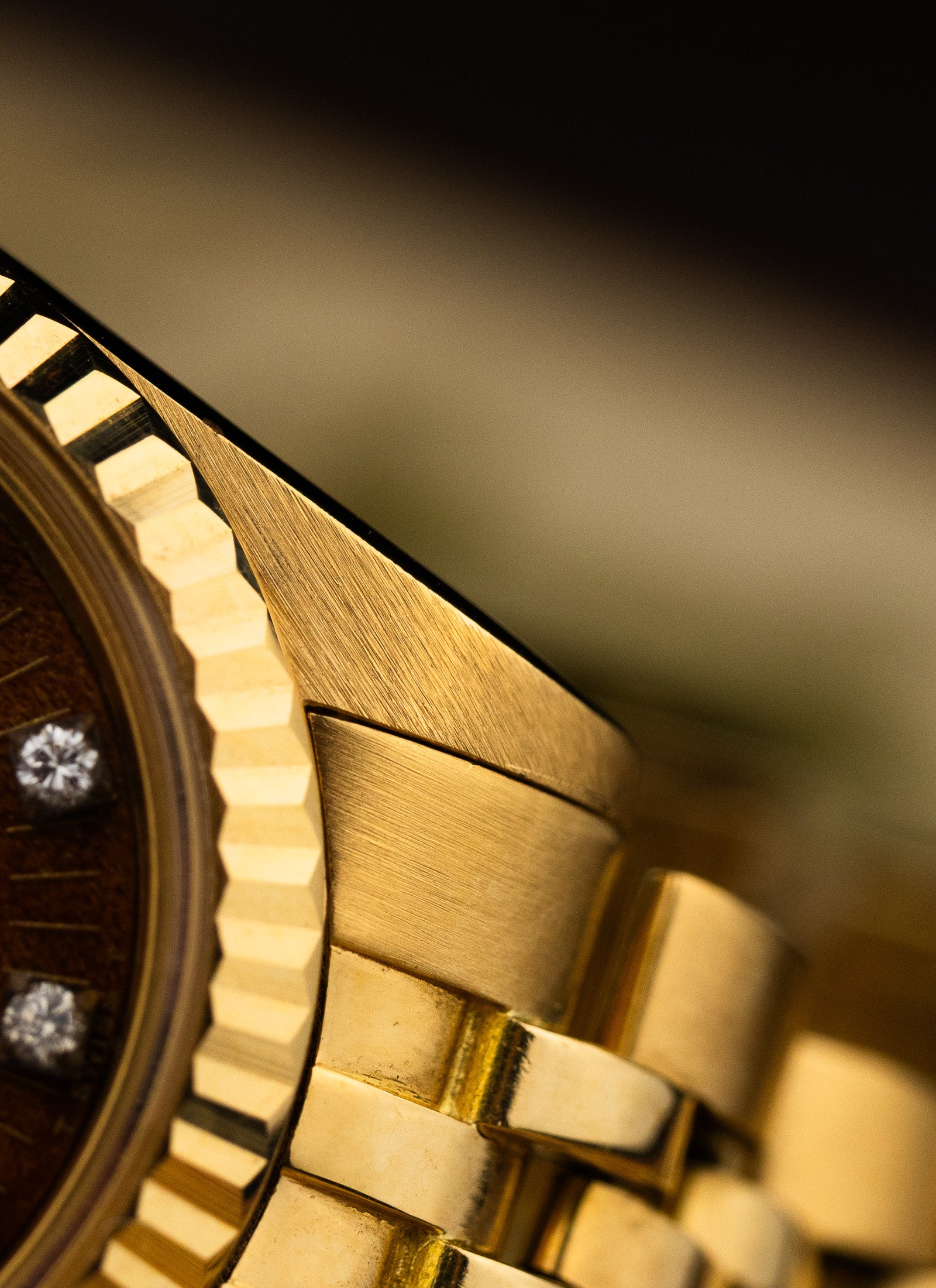 1979 18K Lady Rolex Datejust Wooden Diamonds Dial 6917 Serviced Box