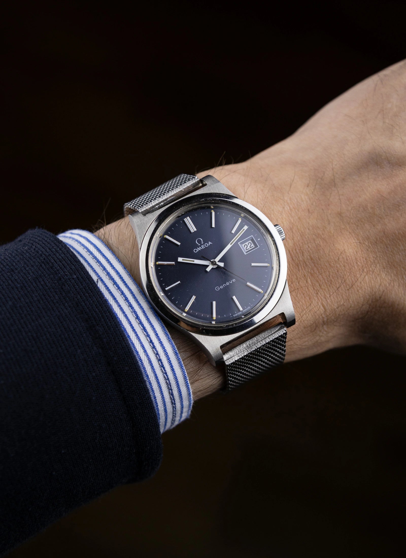 1972 MINT Omega Geneve Navy 136.0102 cal. 1030