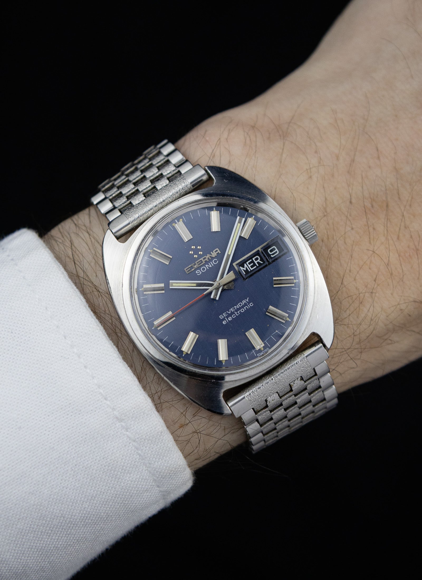 1970s Eterna Sonic Sevenday 148T cal. 1551
