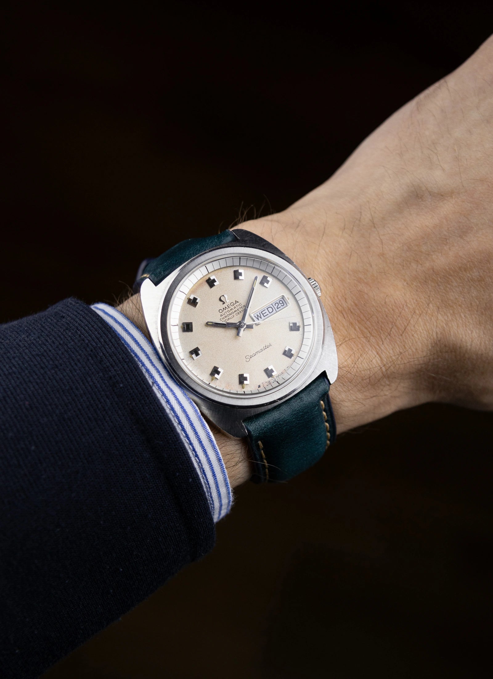 1970 Omega Seamaster Jumbo Sparkle Dial 166.034 cal. 752