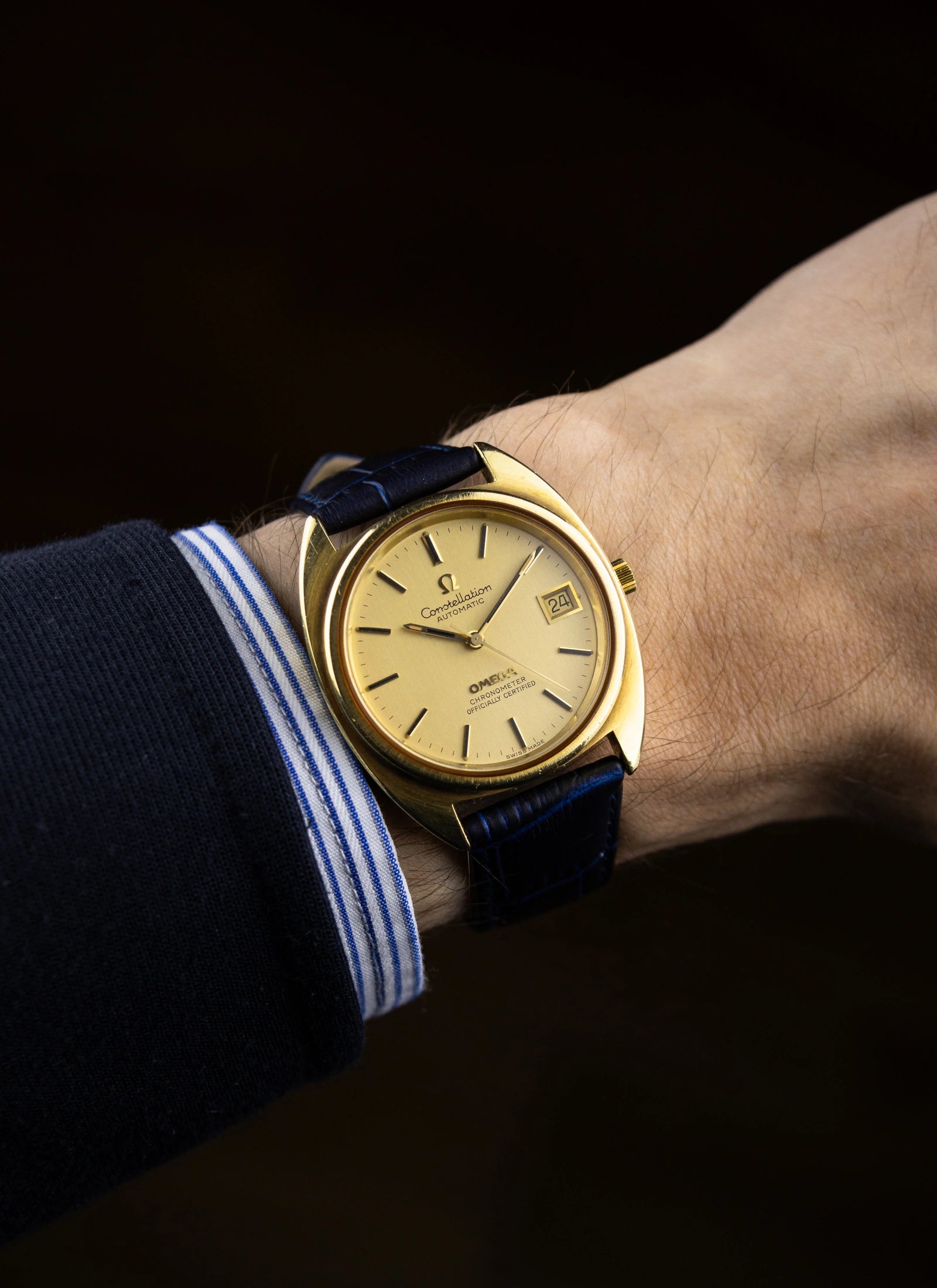 1973 Omega Constellation C-shaped 168.0056 cal. 1011 Goldcap