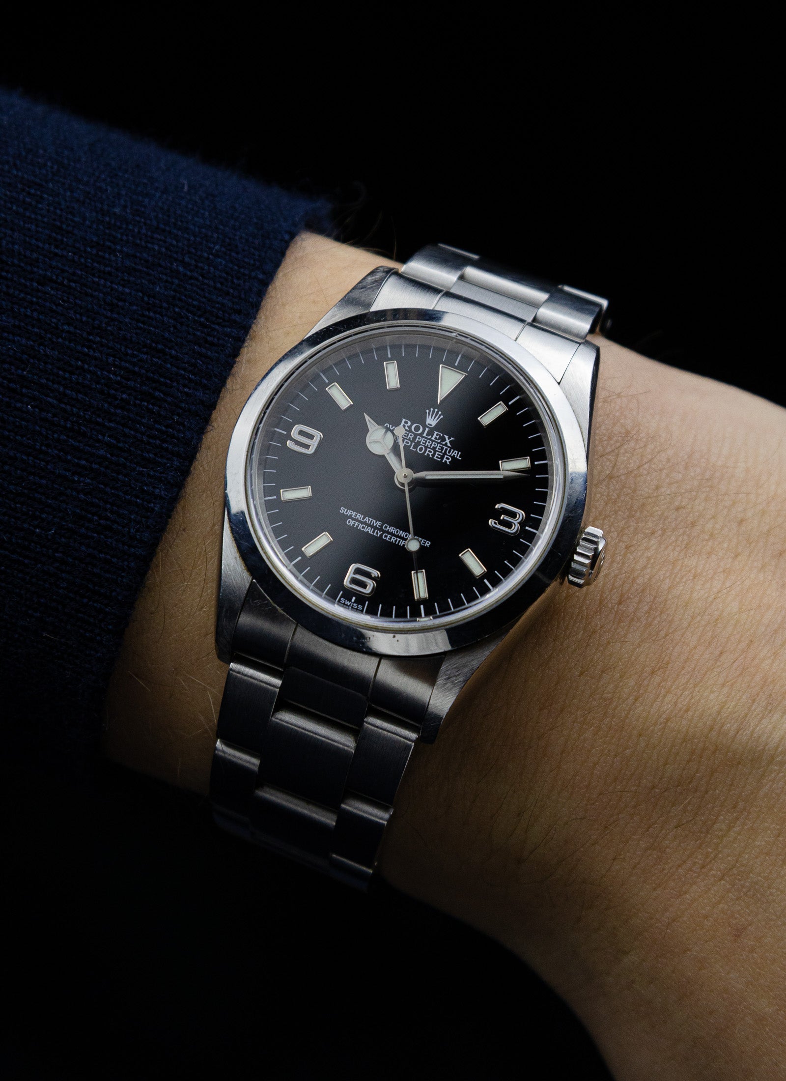 1999 Rolex Explorer 14270 "Swiss Only" Dial Full Set