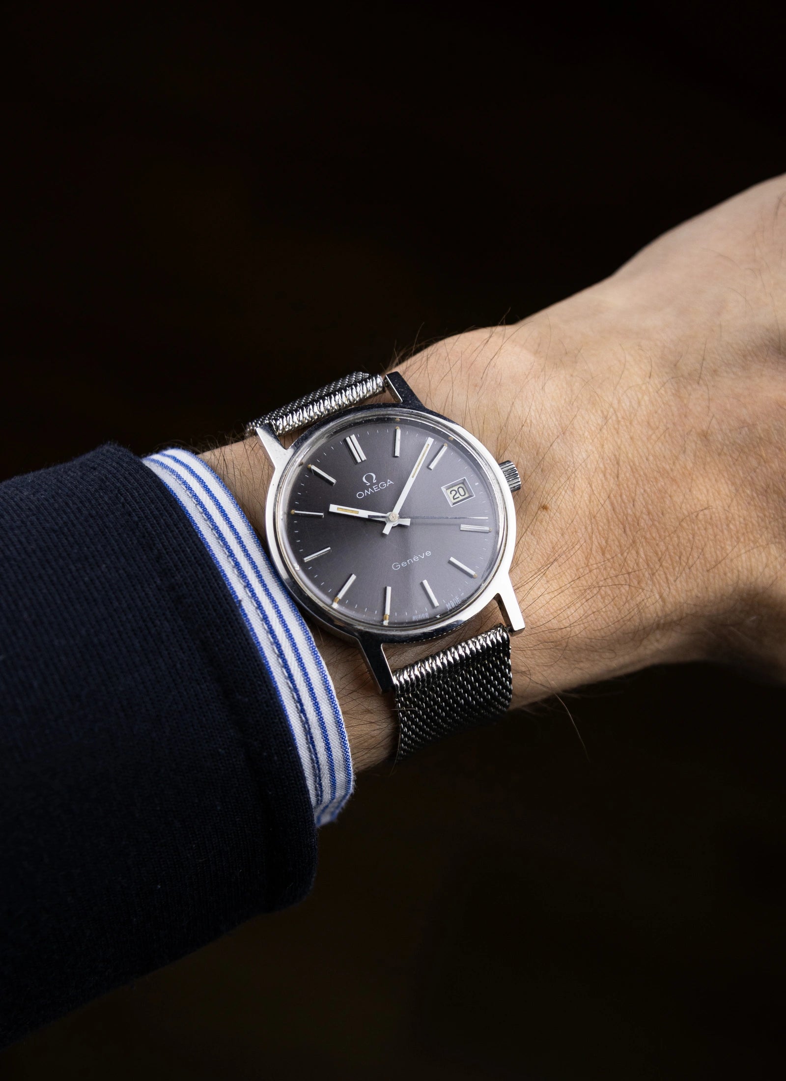 1975 Omega Geneve Grey Dial 136.0104 cal. 1030