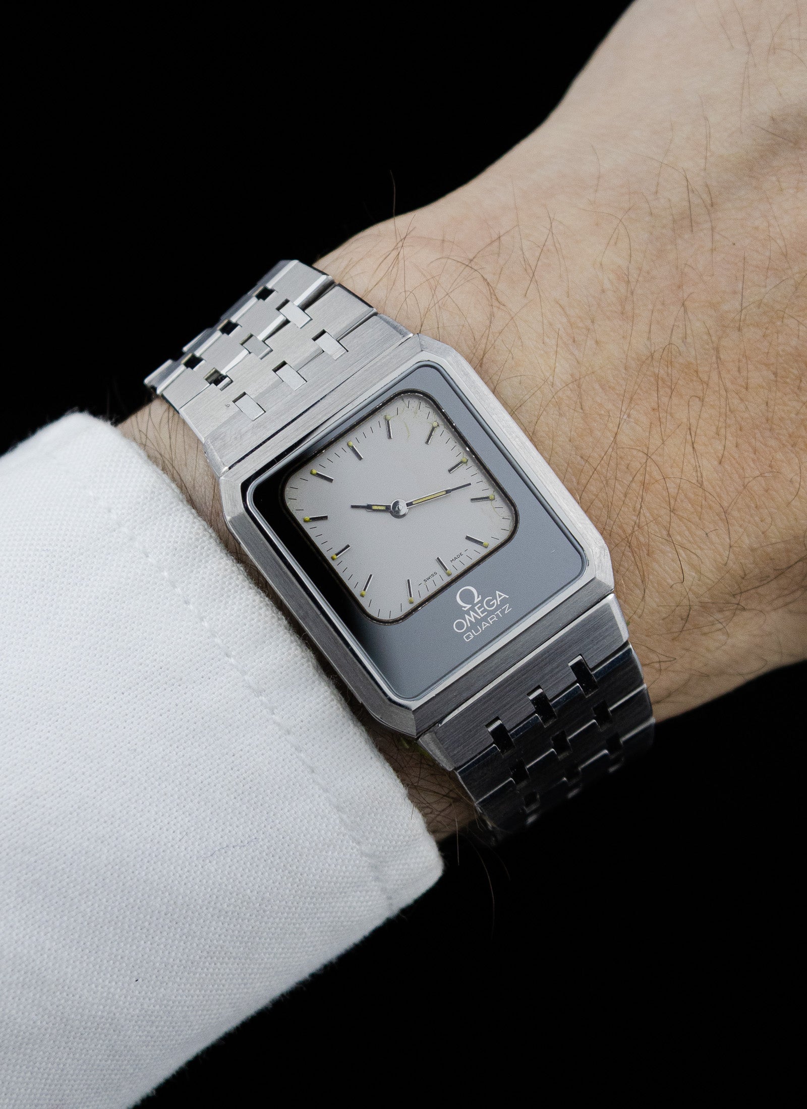 1980s Omega Reverso Equinoxe Duoface 386.0813 cal. 1655
