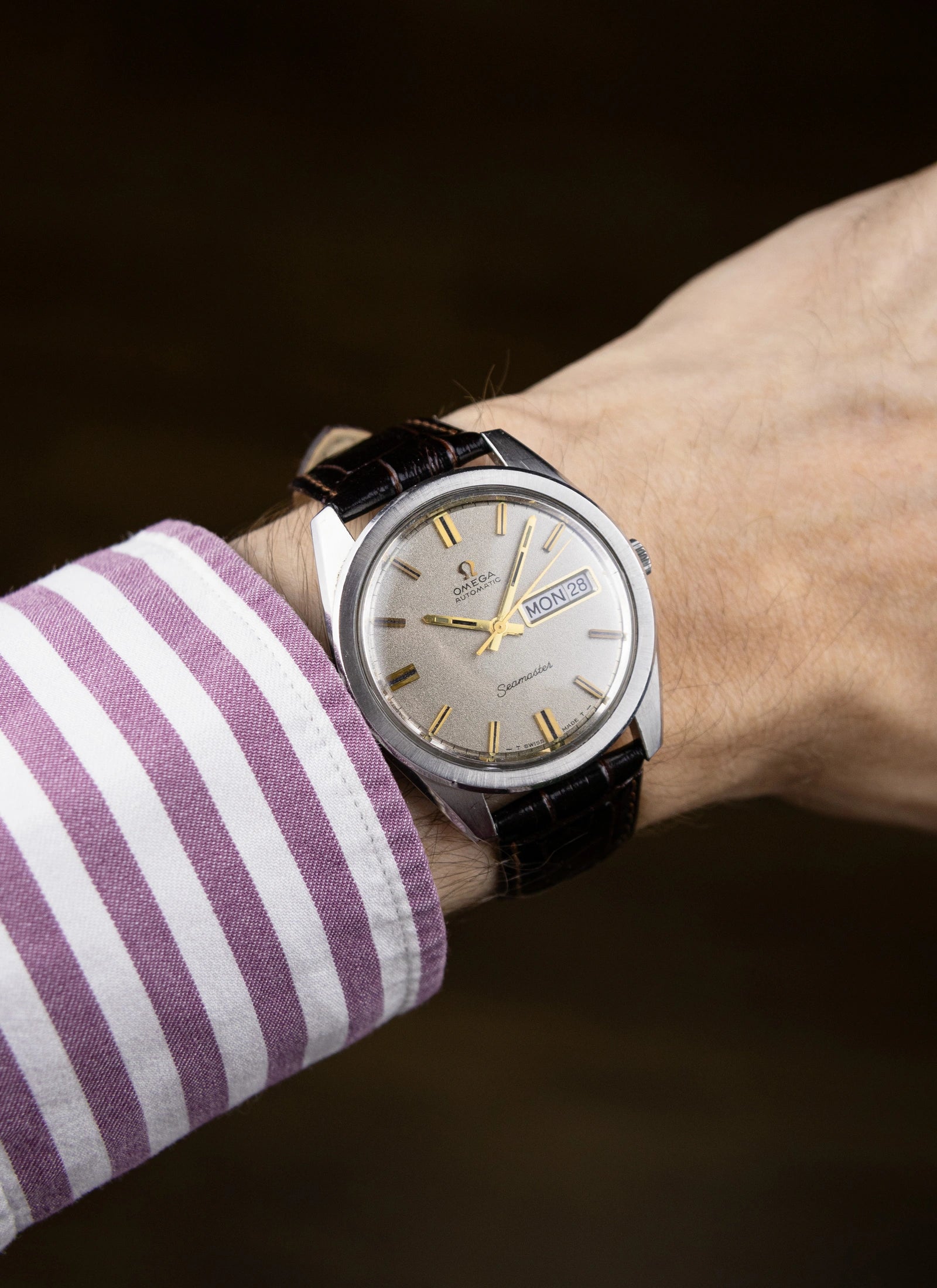 1968 Omega Seamaster Day-Date Sparkle Dial 166.032 cal. 752