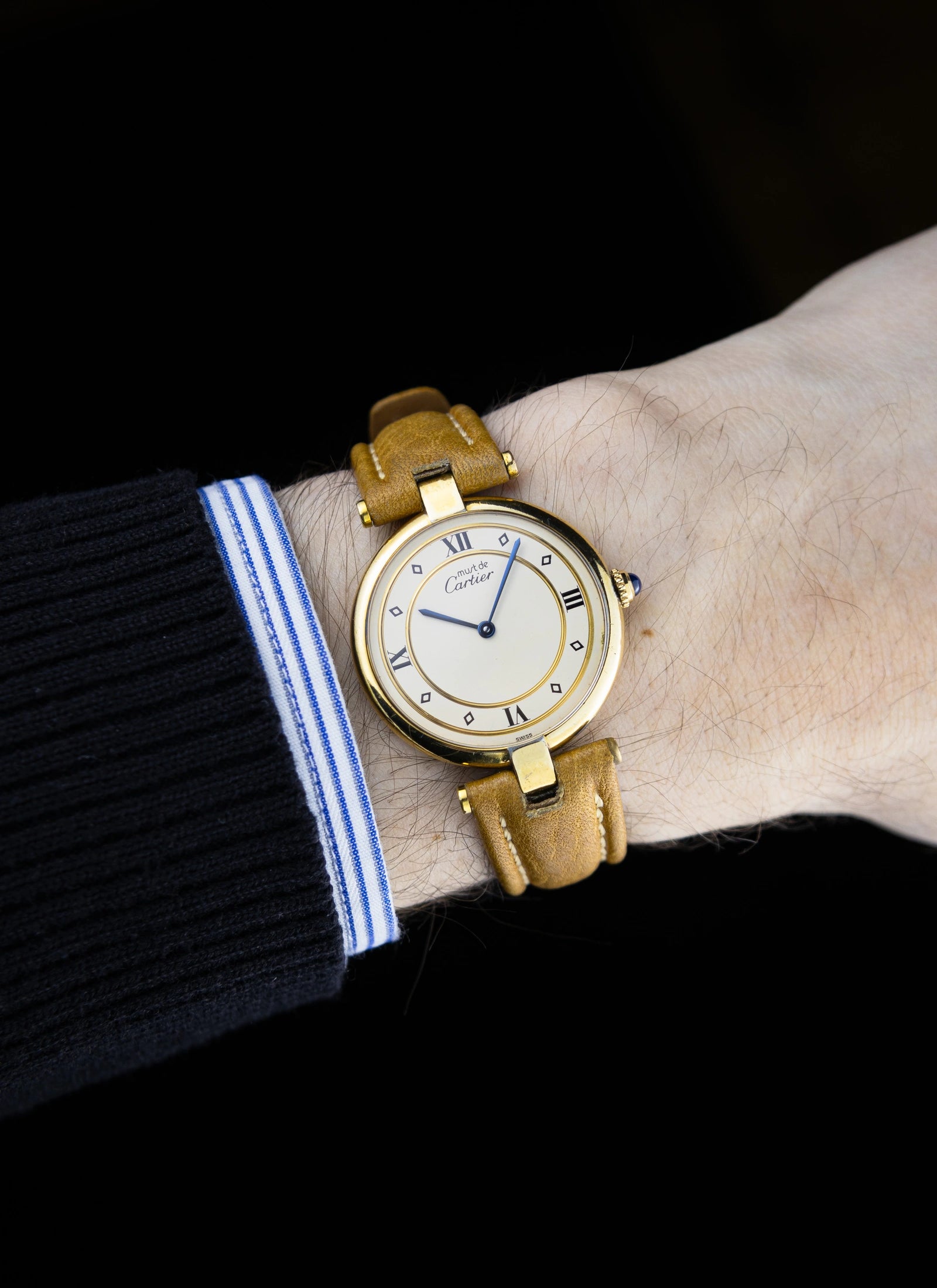 Must de Cartier Vendome Ivory Dial 590003