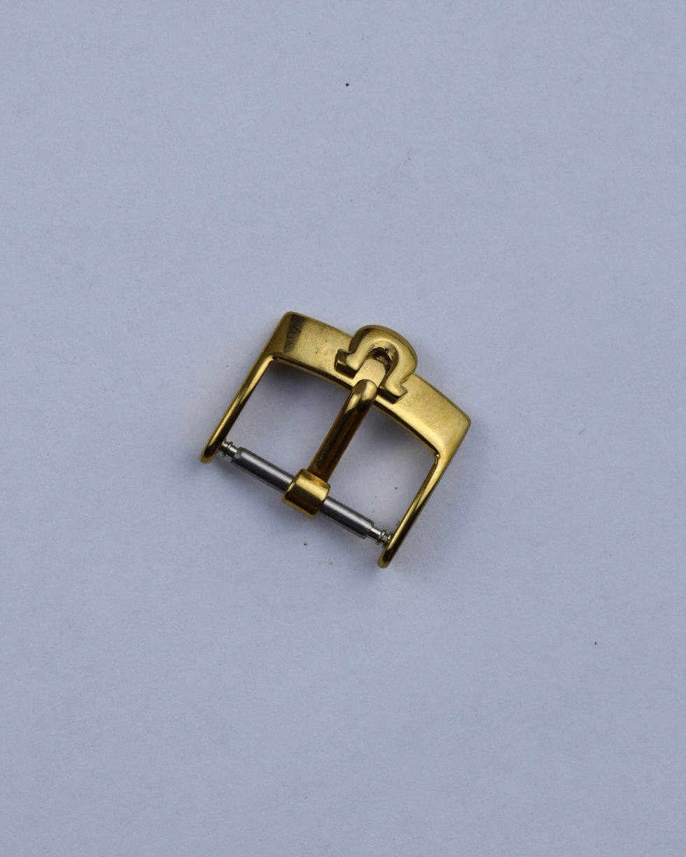 Pozłacana sprzączka klamerka Omega 16 mm