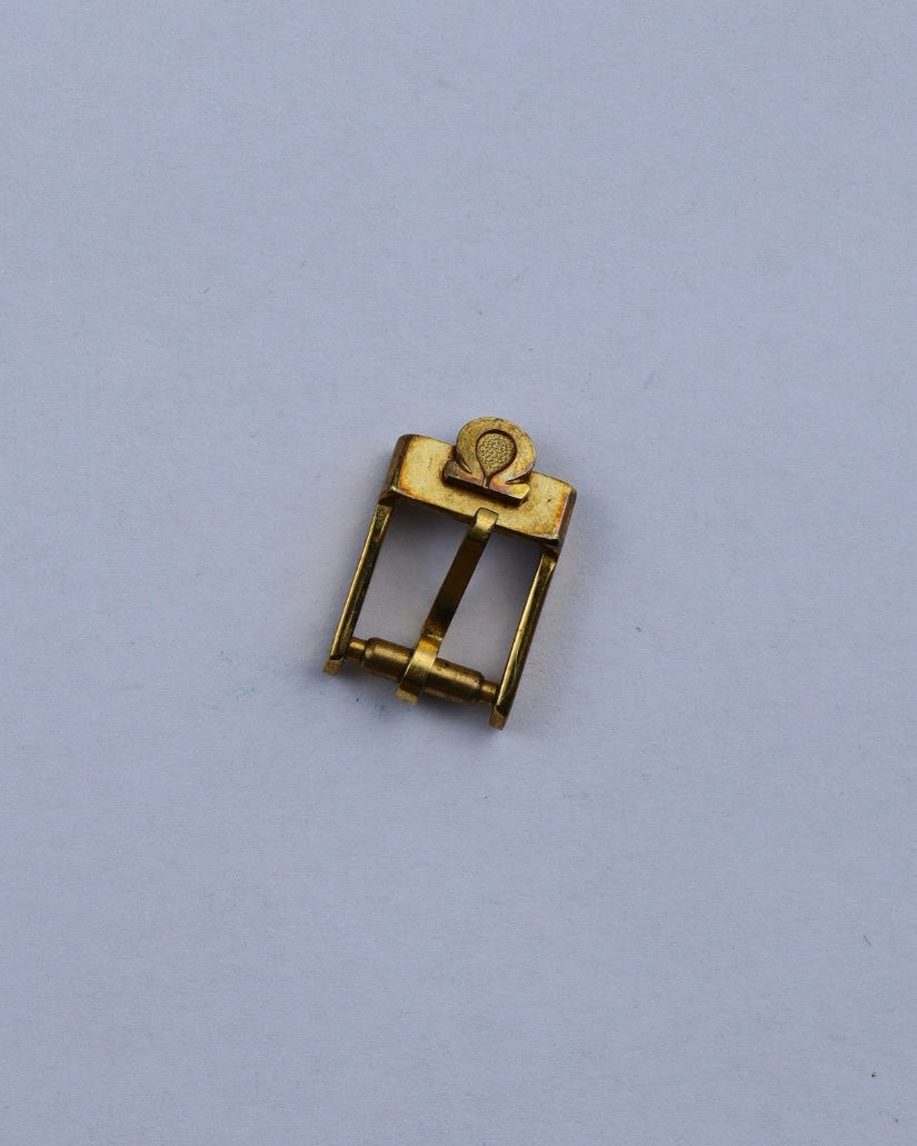 Pozłacana sprzączka klamerka Omega 7 mm
