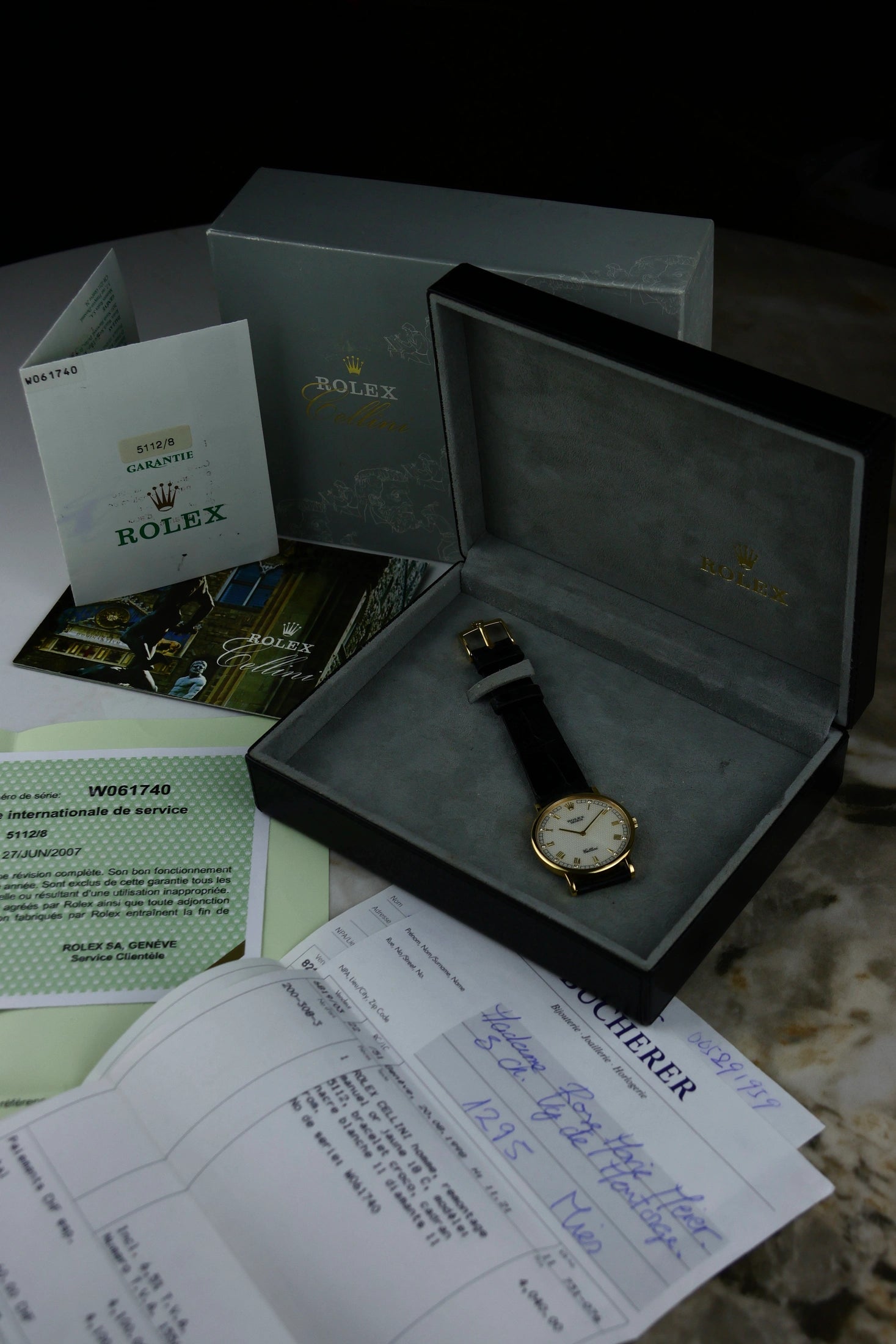 [REZERWACJA] 1998 18K Rolex Cellini MOP Diamonds Dial 5112/8 Full Set