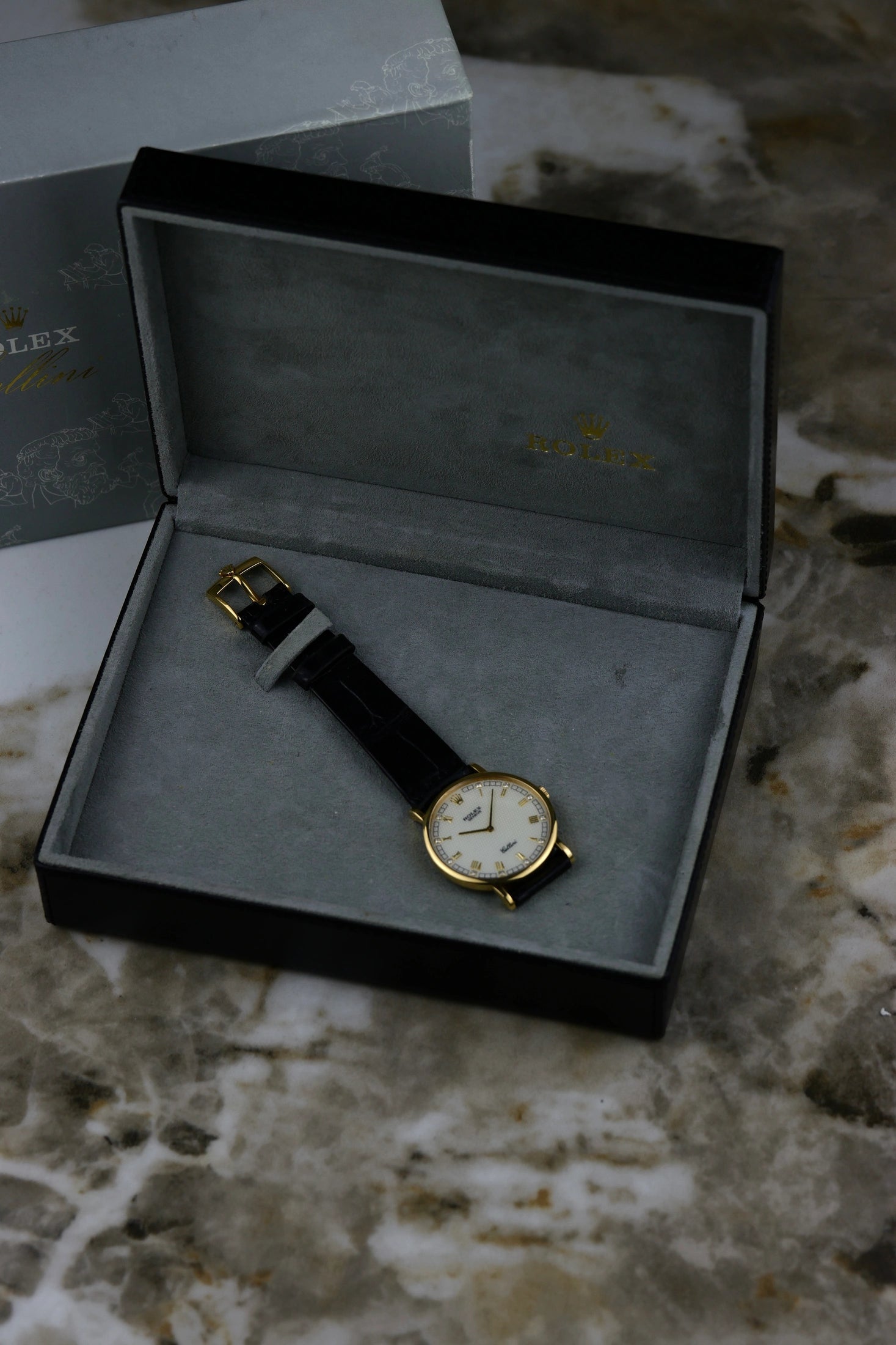 [REZERWACJA] 1998 18K Rolex Cellini MOP Diamonds Dial 5112/8 Full Set