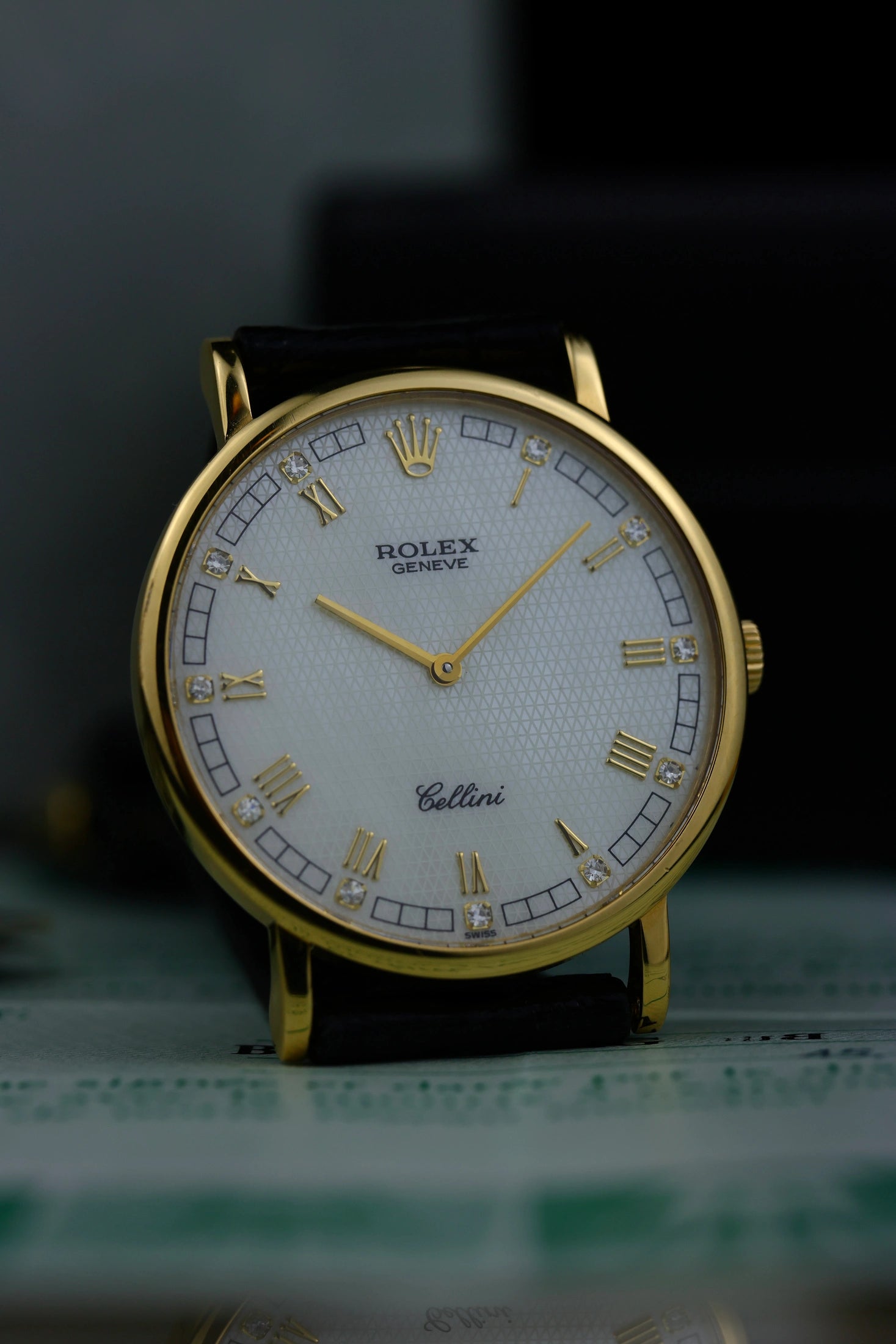 [REZERWACJA] 1998 18K Rolex Cellini MOP Diamonds Dial 5112/8 Full Set