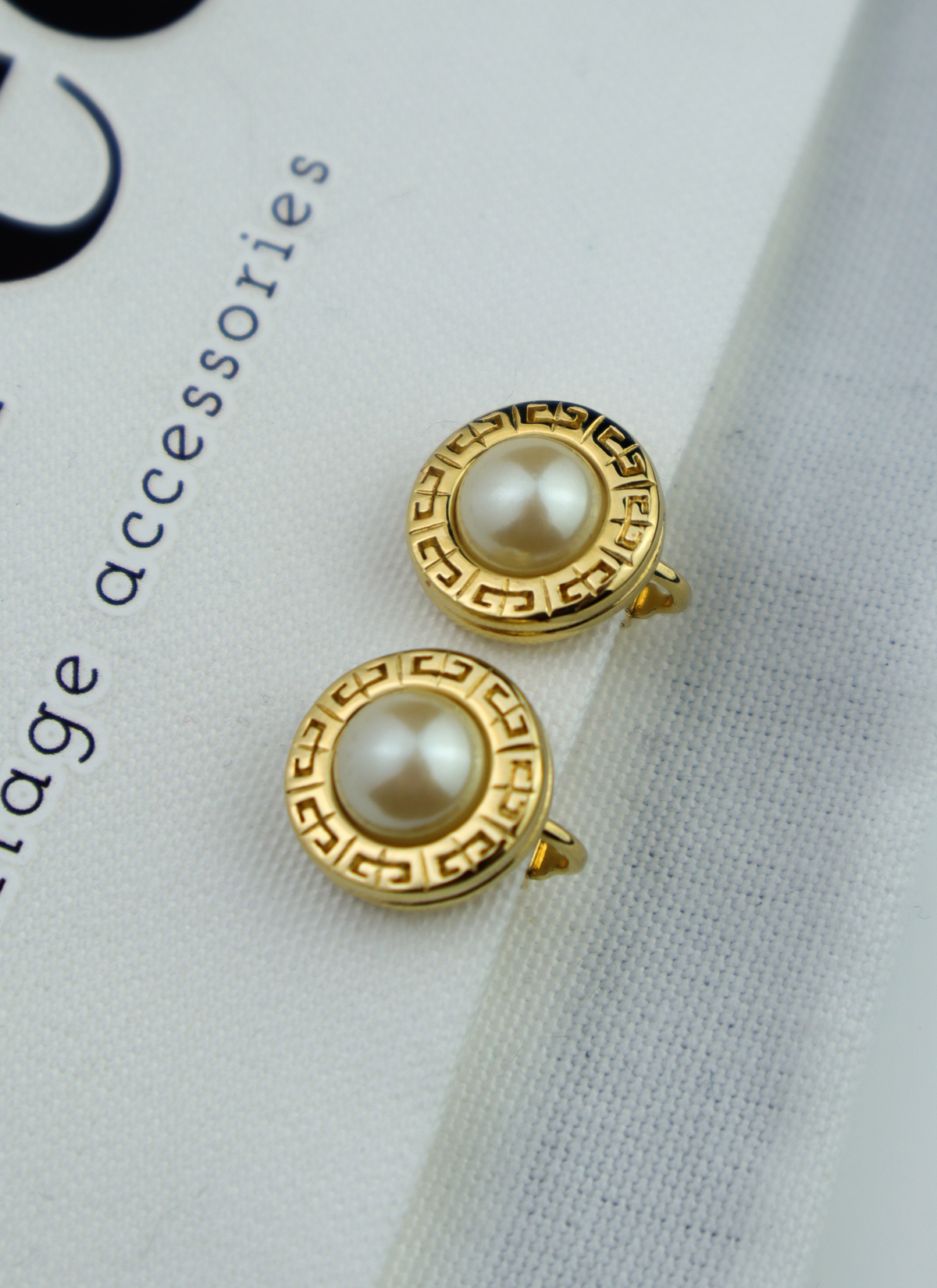 Givenchy klipsy 4G Faux Pearl