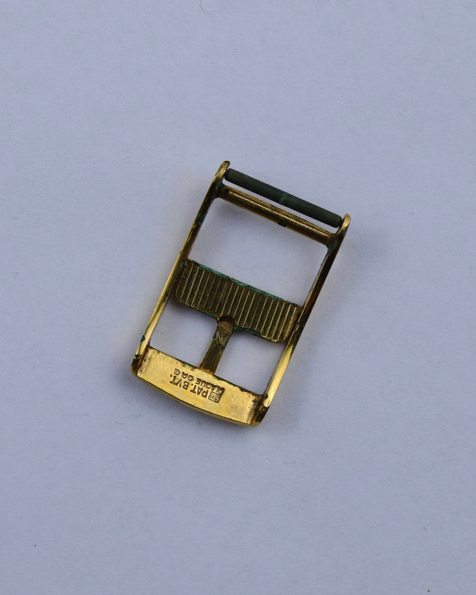 Pozłacana sprzączka klamerka Omega 14 mm