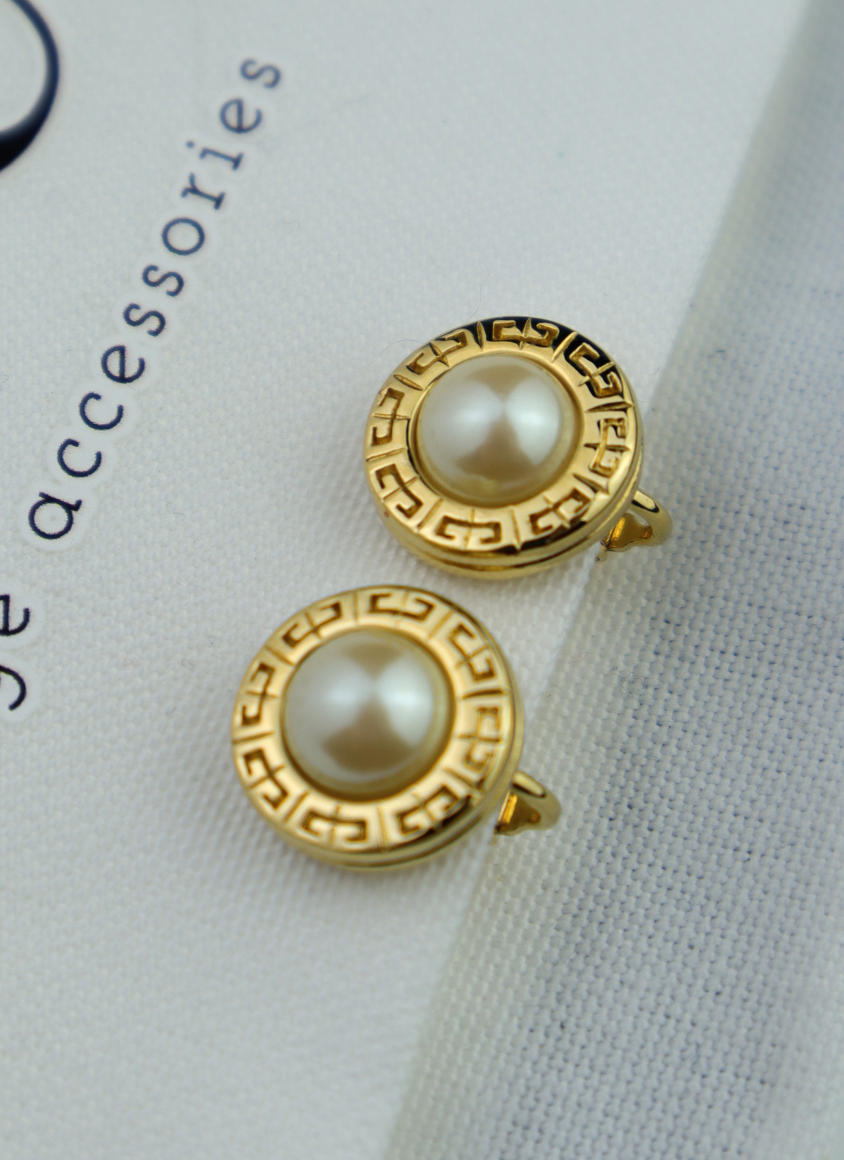 Givenchy klipsy 4G Faux Pearl