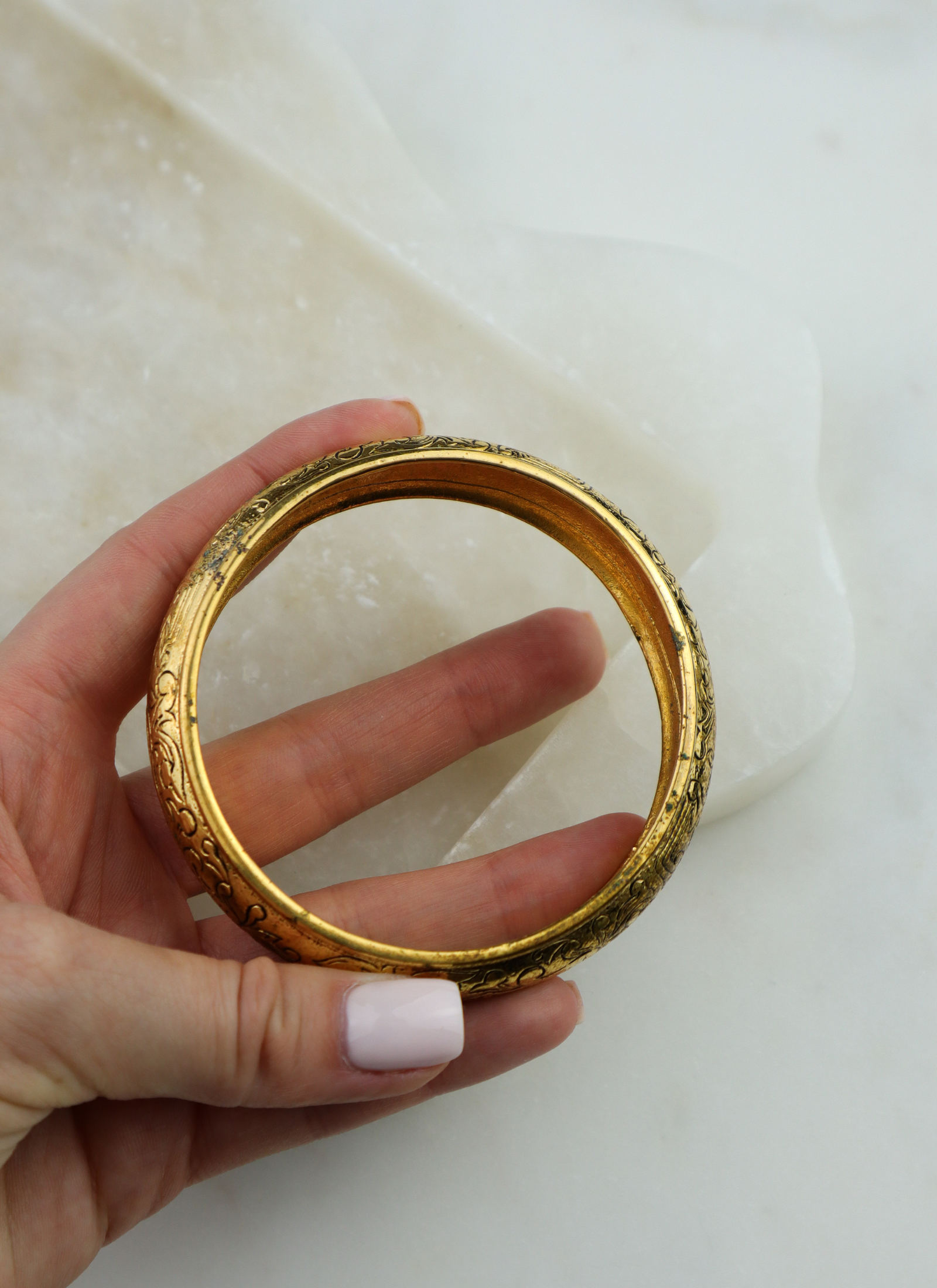 Yves Saint Laurent - arabeskowa bransoletka bangle vintage