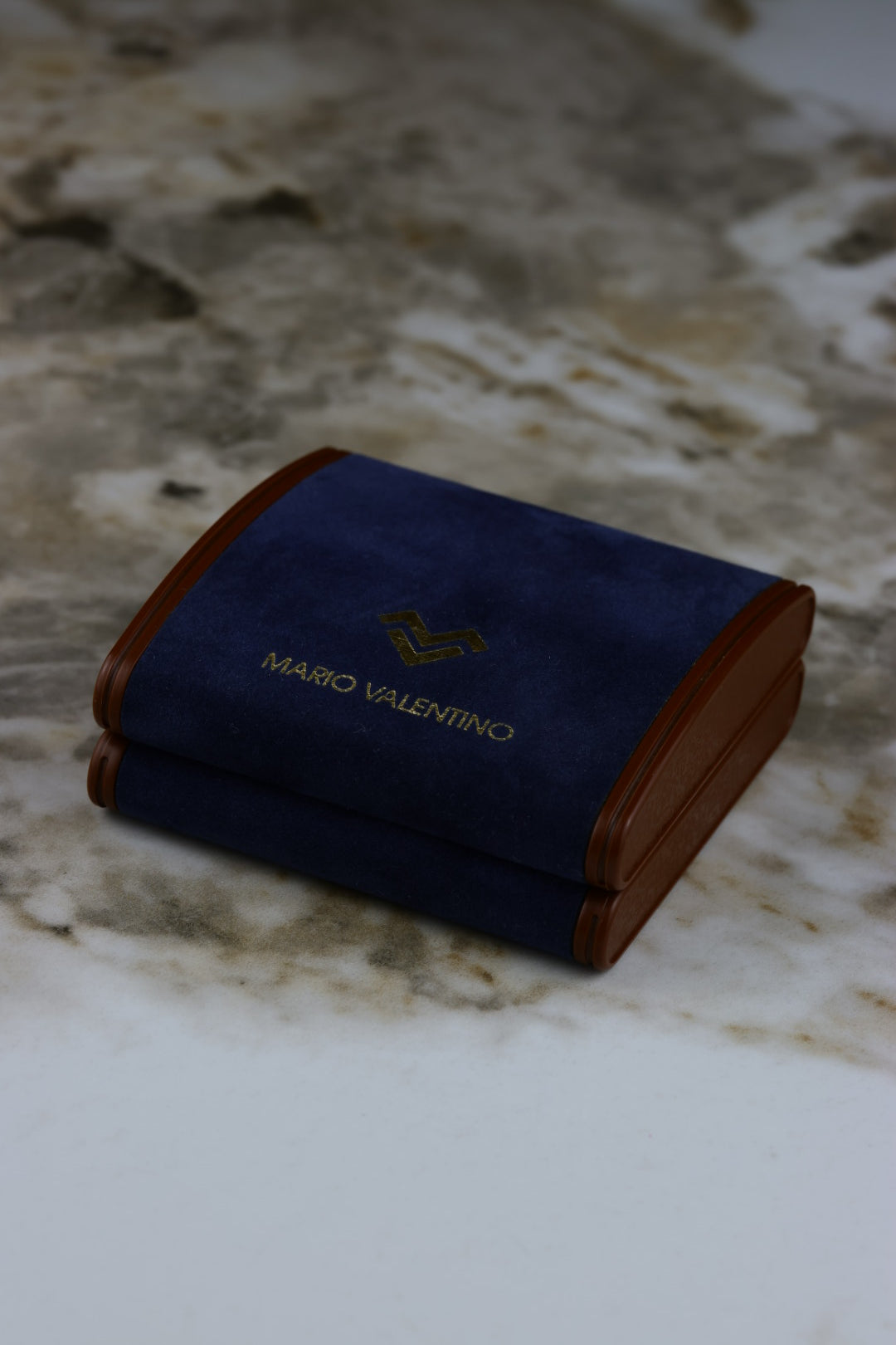 Mario Valentino - zestaw spinki do mankietów i spinka do krawata, złoto-stalowy (S22)