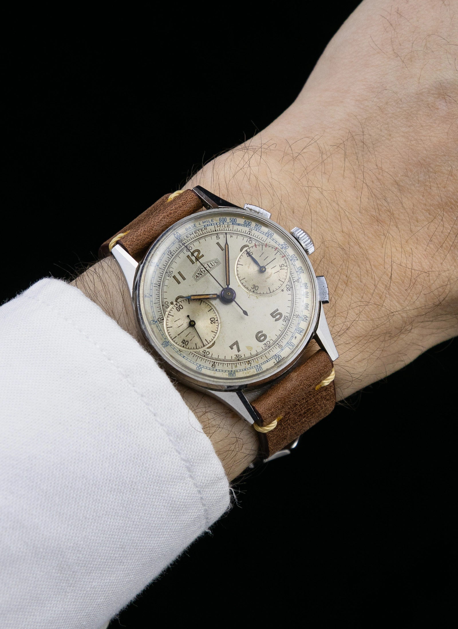 1940s Angelus Two Register Chronograph