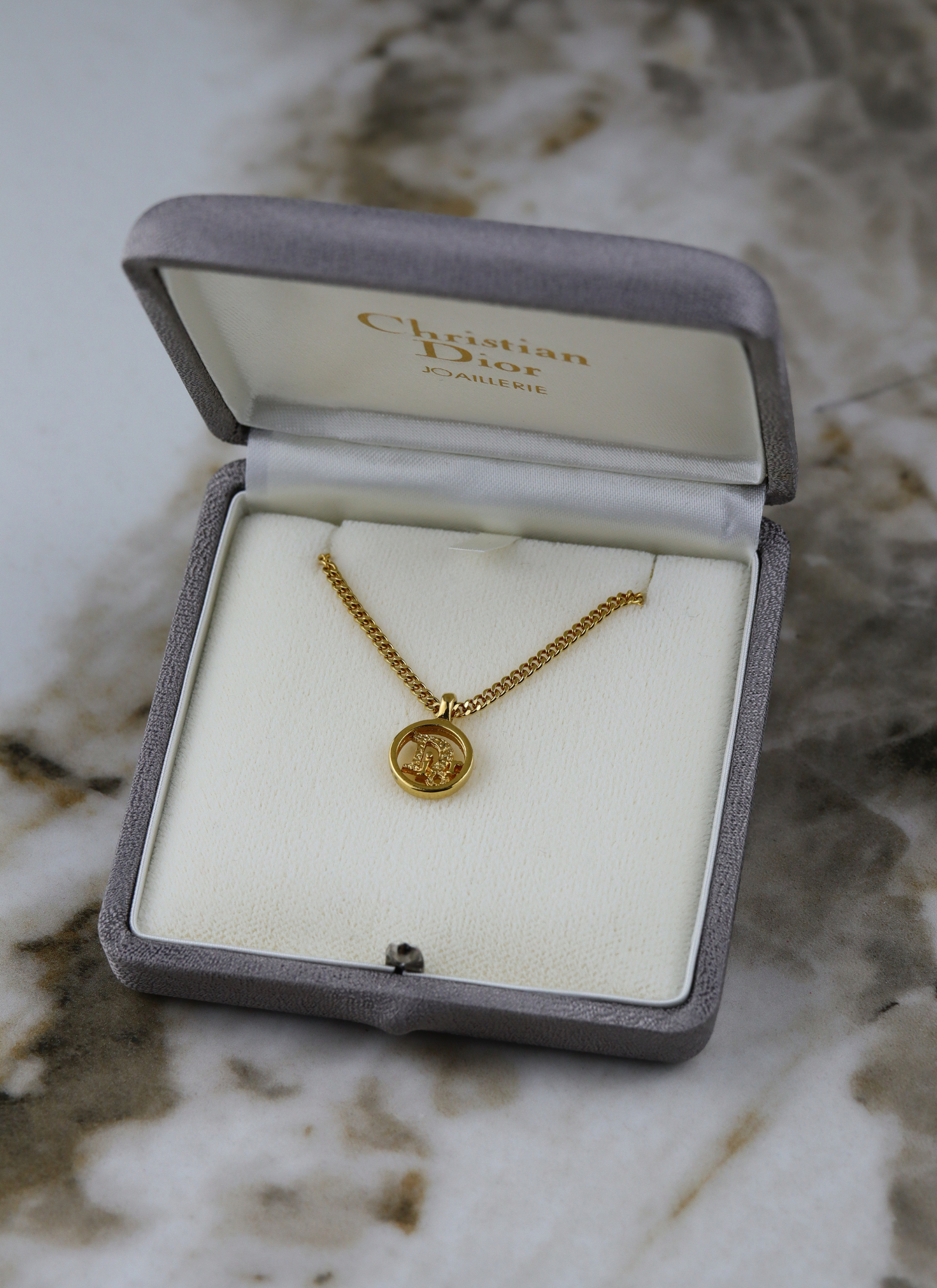 Christian Dior - pozłacany naszyjnik vintage