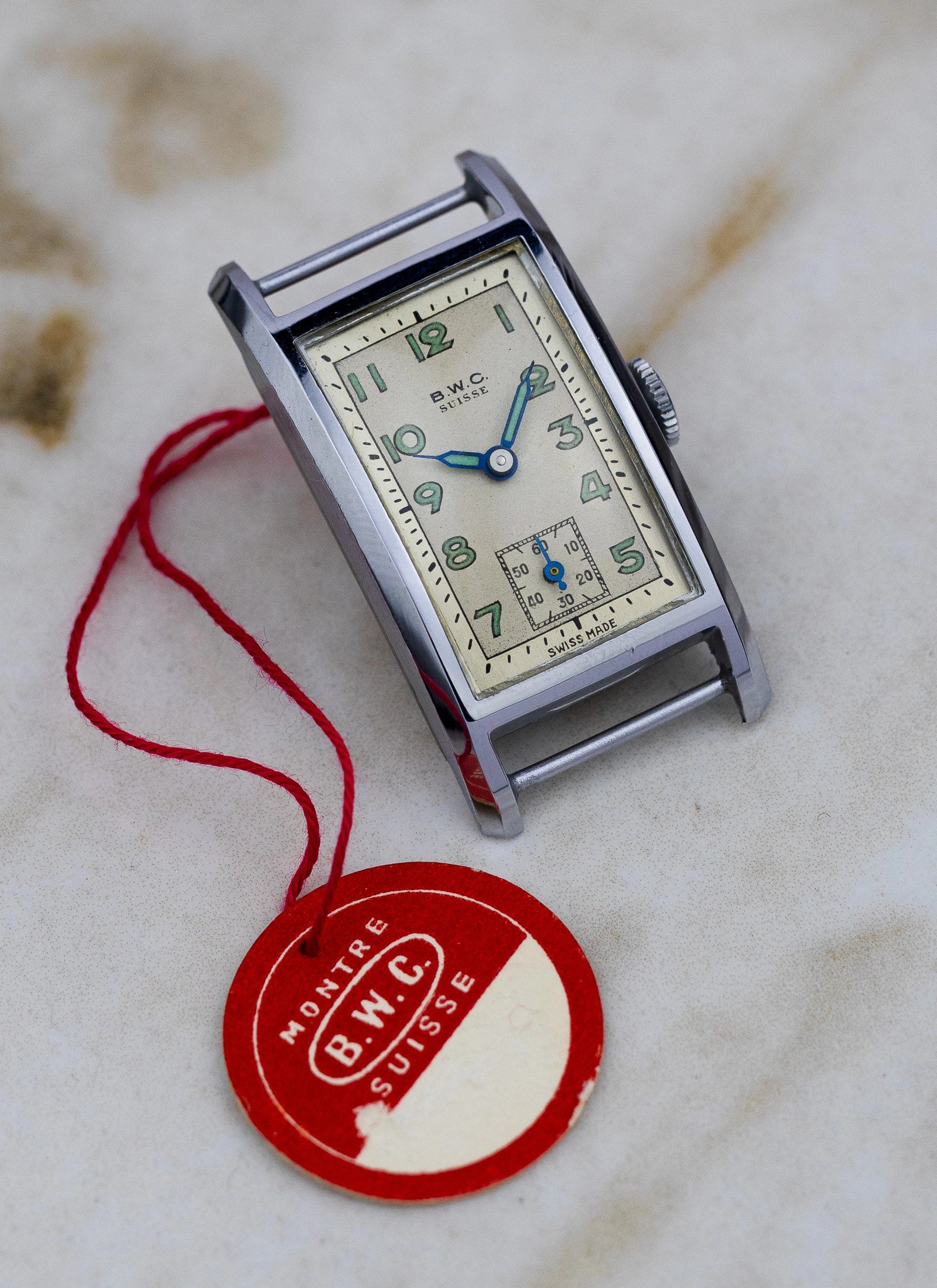 1940/50s BWC Suisse Rectangular Case NOS