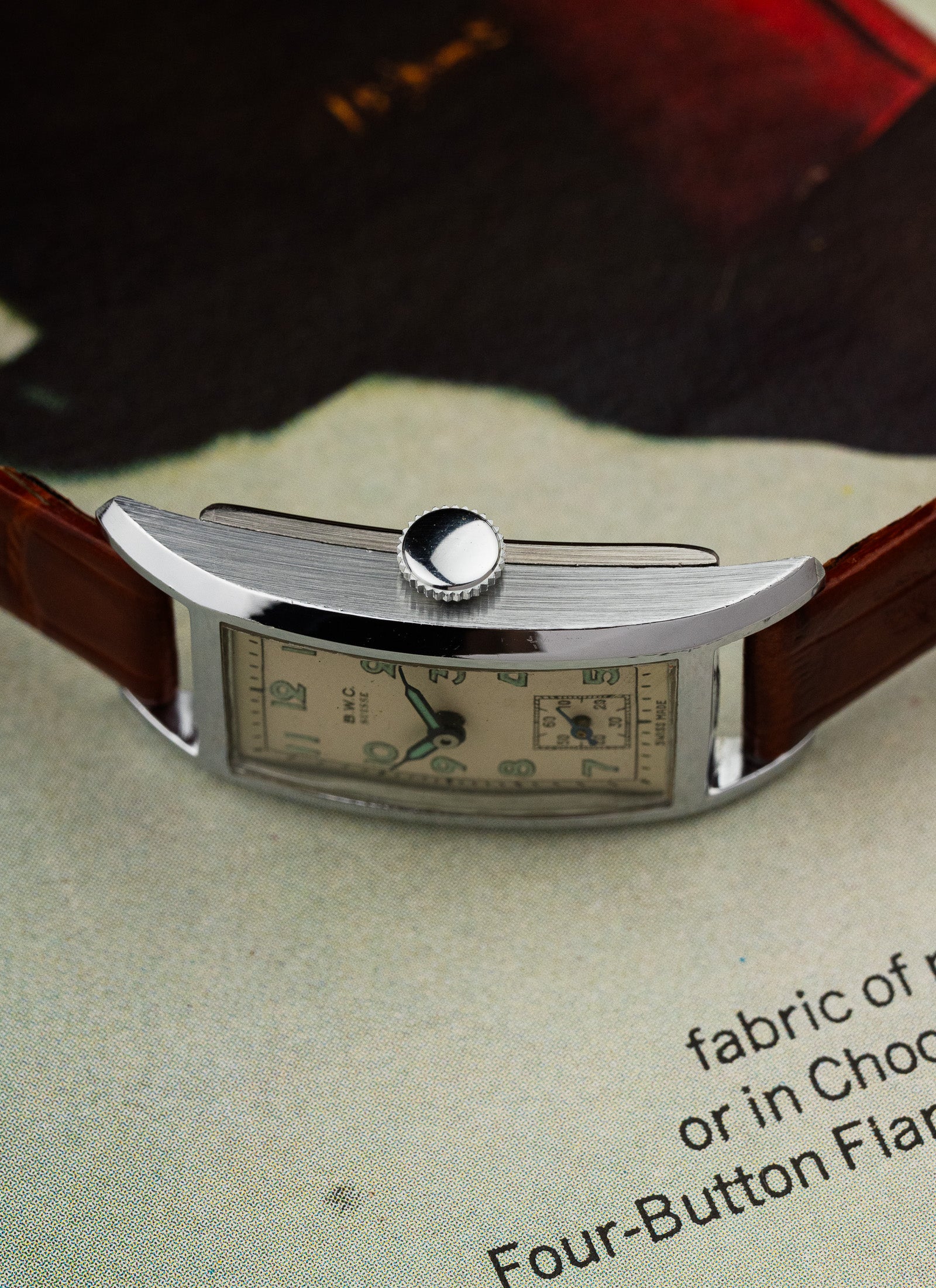 1940s BWC Suisse Rectangular Case NOS Serviced
