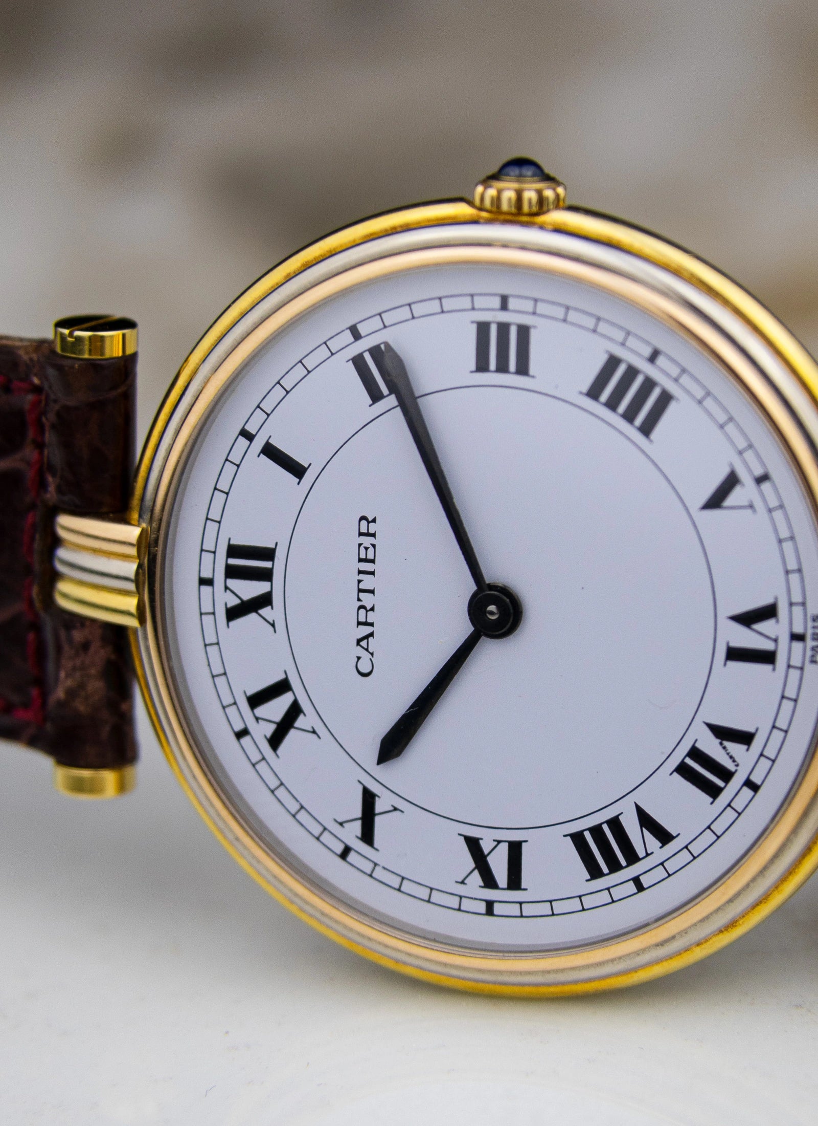 18K 1990s Cartier Vendome Trinity